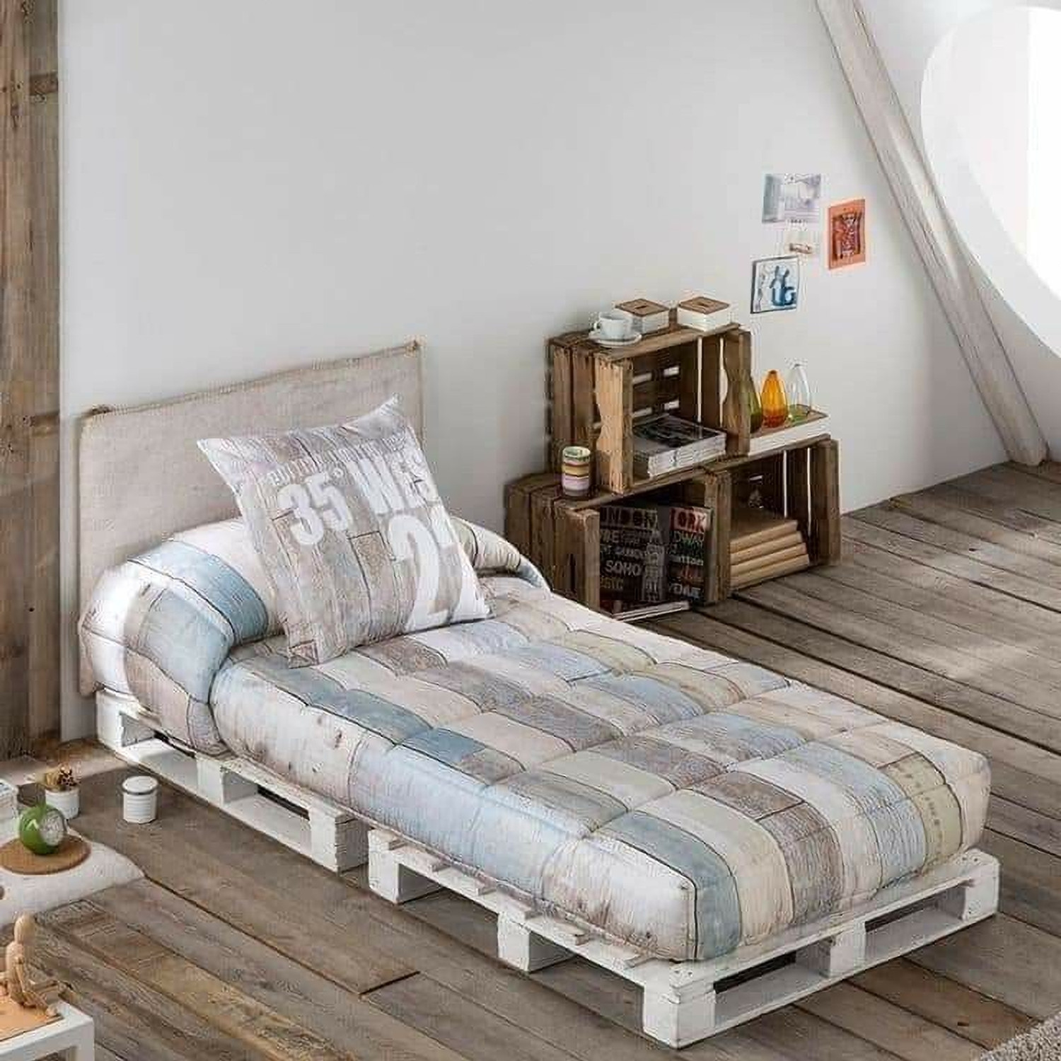 Image of sofaxyz 1 Seater Single Plastic Pull Out Sofa Cum Bed (Finish Color - black Delivery Condition - DIY(Do-It-Yourself))