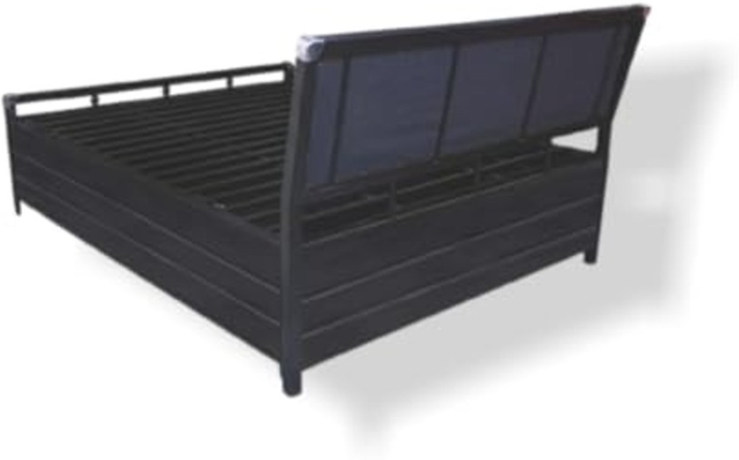 Image of Woodmoover Ultra King Size Elegant Metal Bed with | Wrought Iron Metal Hydraulic Bed Metal King Hydraulic Bed, 190 cm x 152 cm (6.23 ft x 4.99 ft) (Finish Color - Brown, Delivery Condition - Knock Down)