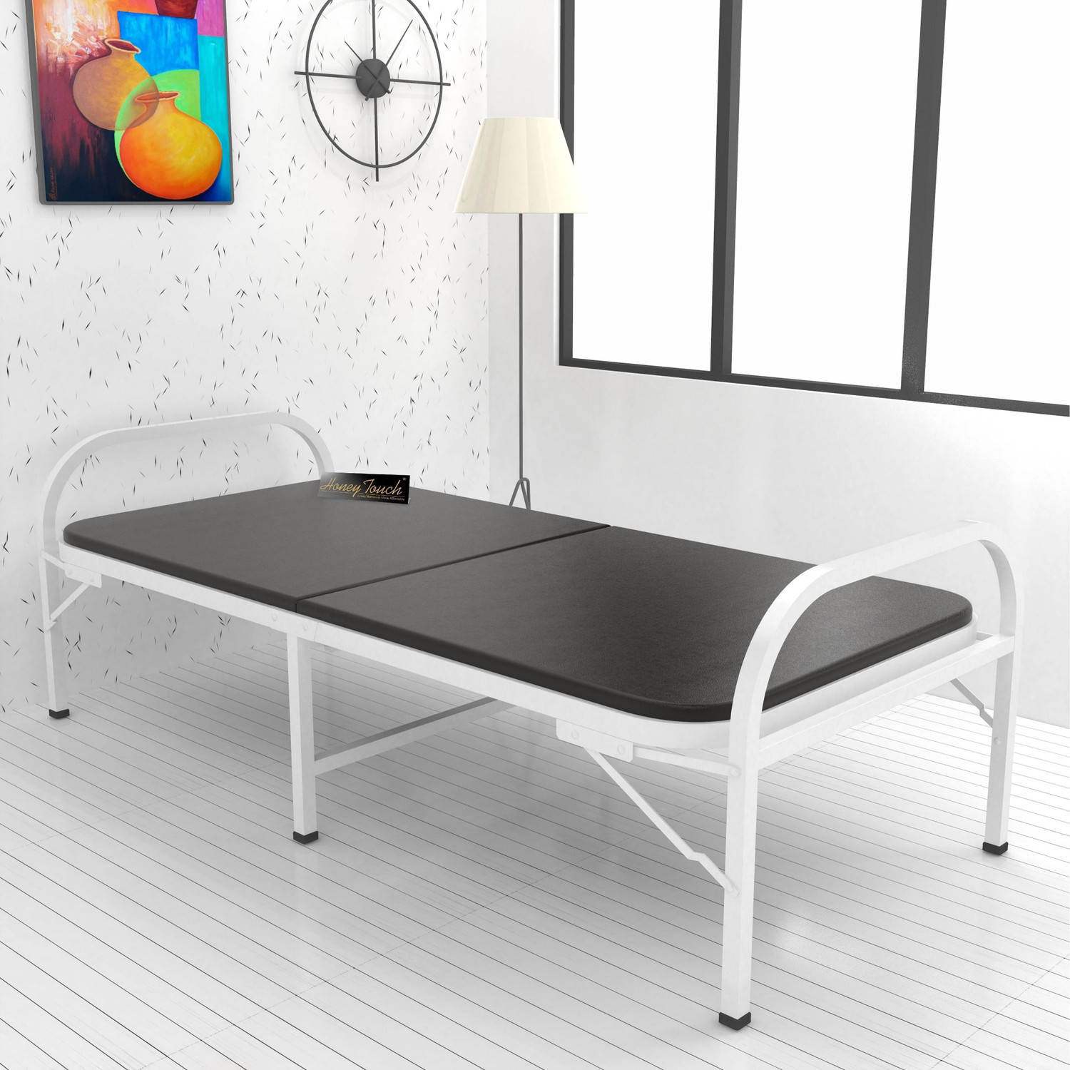 Image of BUYMORE NEW DESIGN BED 3X6 Metal Single Bed, 182 cm x 76 cm (5.97 ft x 2.49 ft) (Finish Color - POWDER COATED, Delivery Condition - DIY(Do-It-Yourself))
