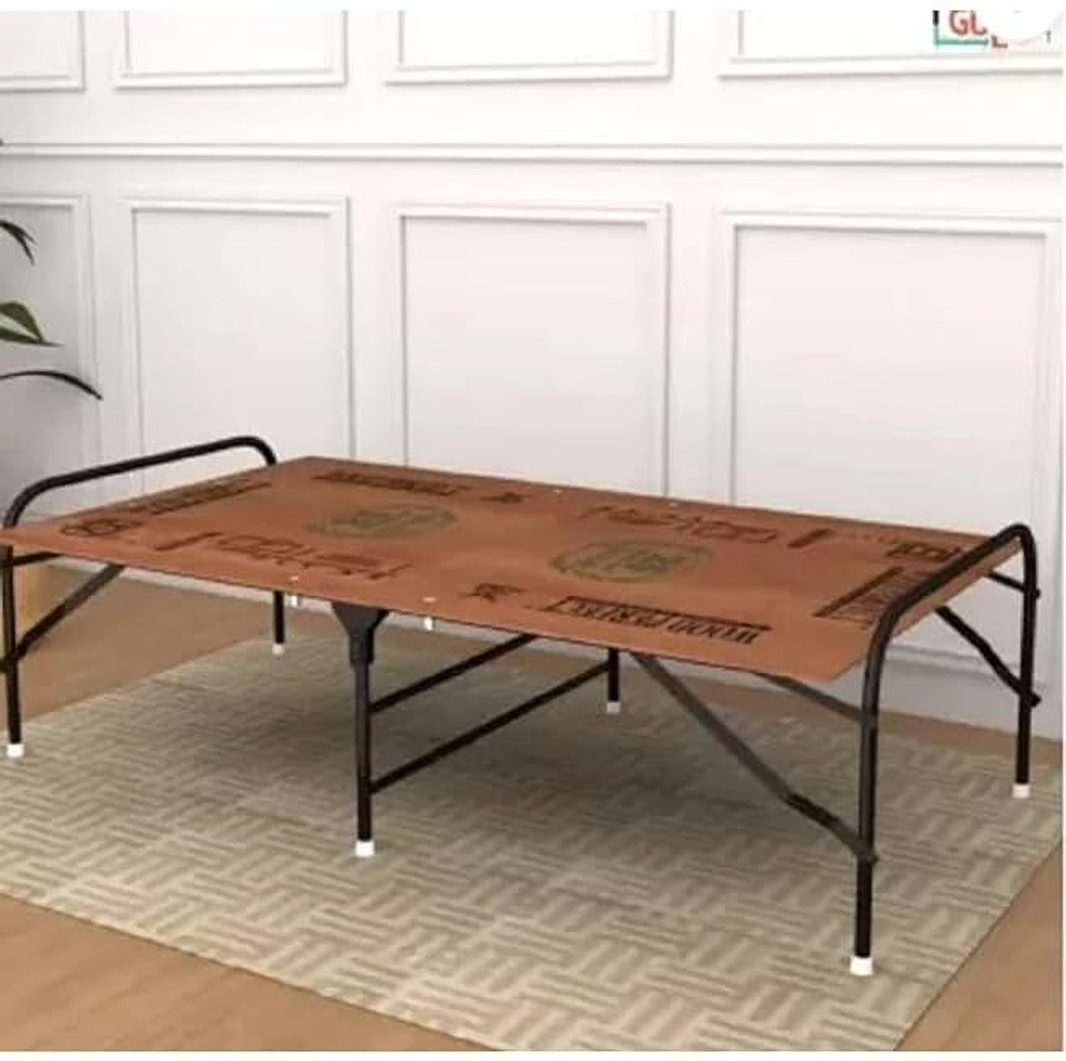 Image of BUYMORE NEW DESIGN BED 3X6 Metal Single Bed, 182 cm x 76 cm (5.97 ft x 2.49 ft) (Finish Color - POWDER COATED, Delivery Condition - DIY(Do-It-Yourself))