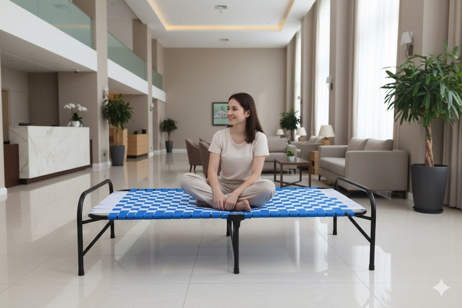 Image of BUYMORE NEW DESIGN BED 3X6 Metal Single Bed, 182 cm x 76 cm (5.97 ft x 2.49 ft) (Finish Color - POWDER COATED, Delivery Condition - DIY(Do-It-Yourself))