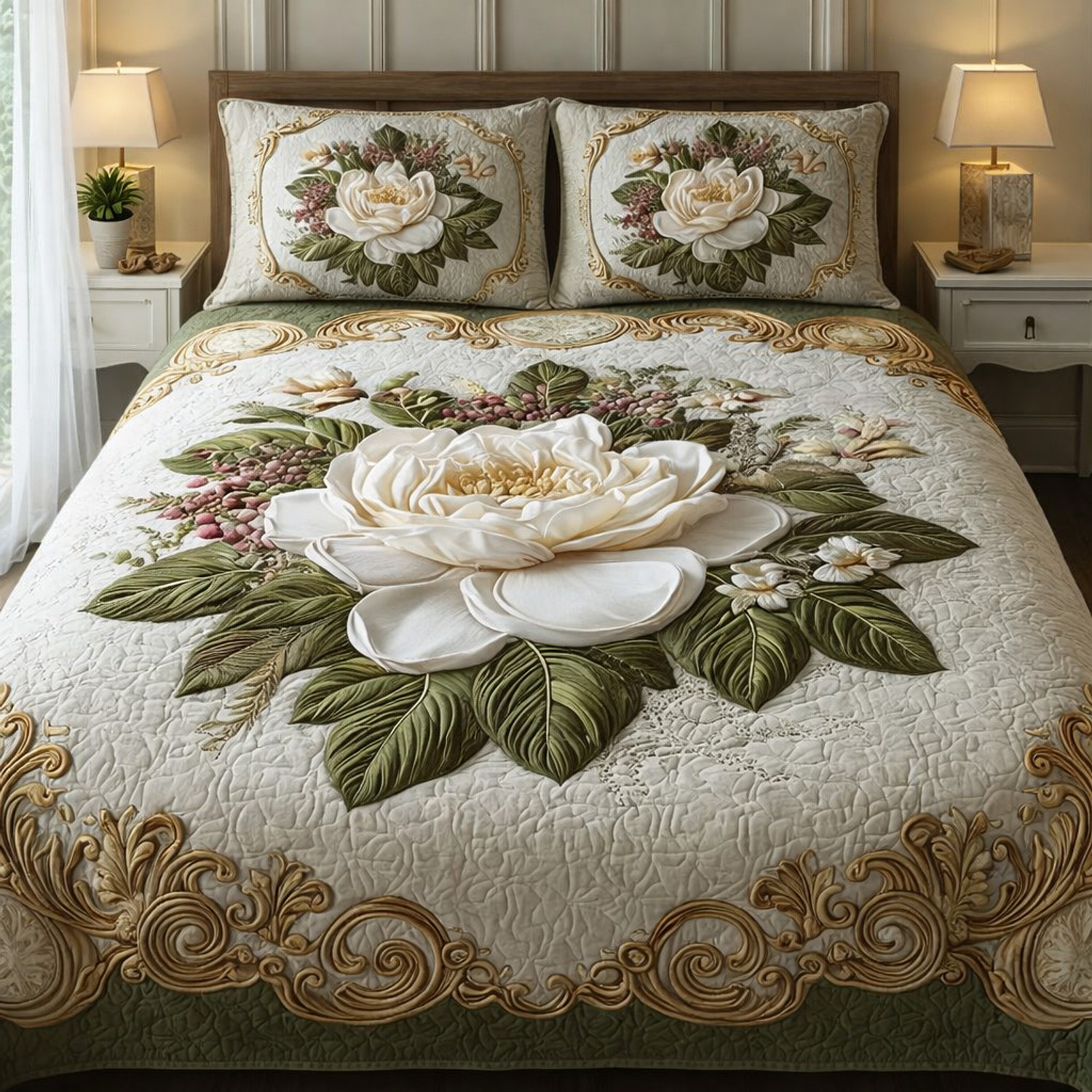 Image of DGHUB Polycotton Queen Flat 400 TC 7D Digital 1 Summer Bedsheet with 2 Pillow Covers (Multicolor)