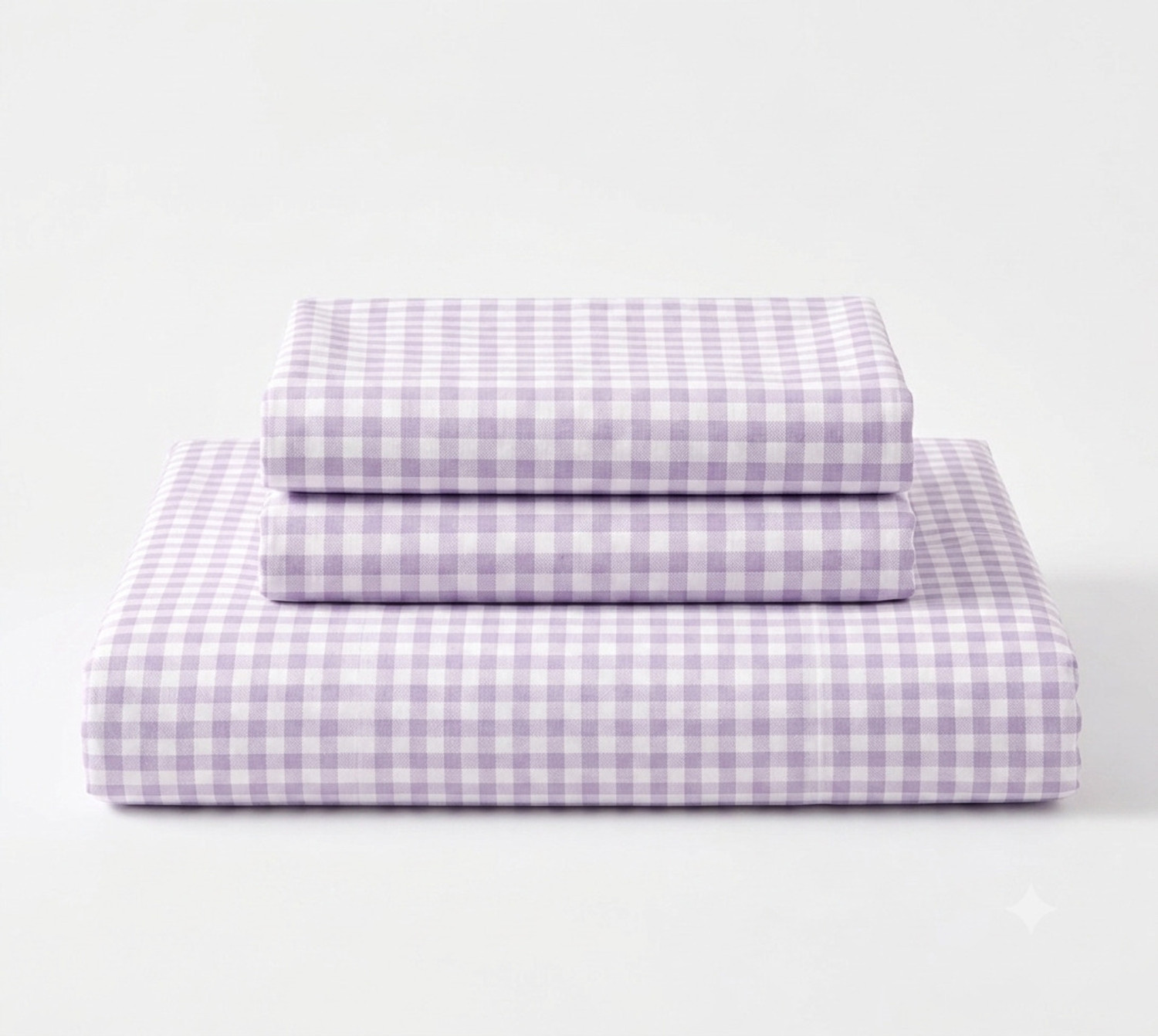 Image of N.V.A HOMES Polycotton Queen Flat 310 TC Checkered 1 Summer Bedsheet with 2 Pillow Covers (Multicolor)
