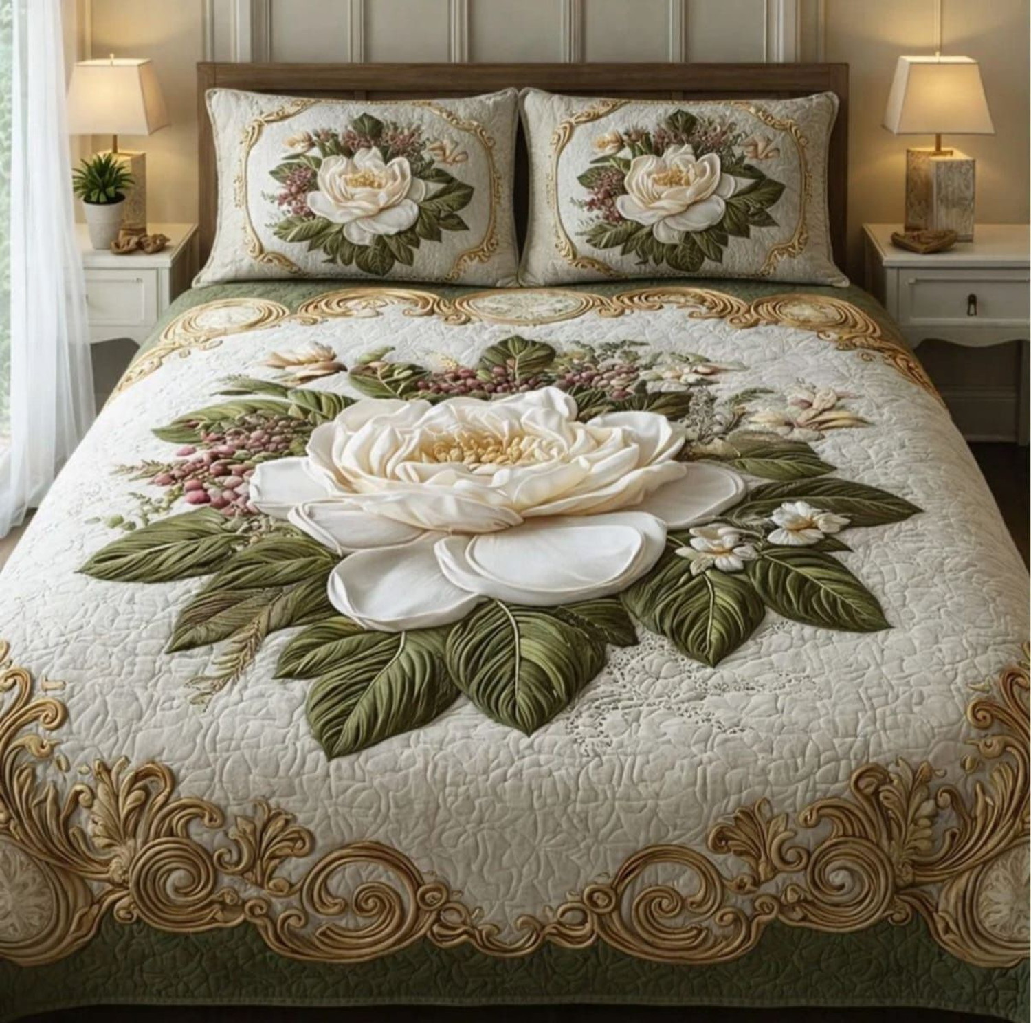 Image of Boomm Enterprises Cotton King Flat 300 TC Printed 1 Summer Bedsheet with 2 Pillow Covers (Multicolor)