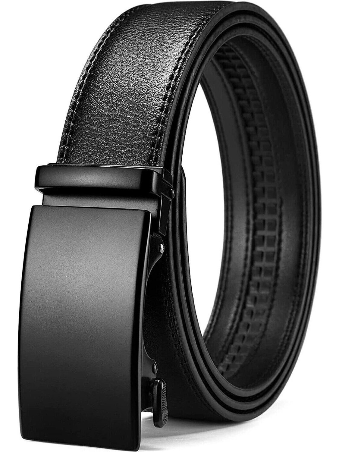 Image of LOOPA Men Formal Black Genuine Leather Belt