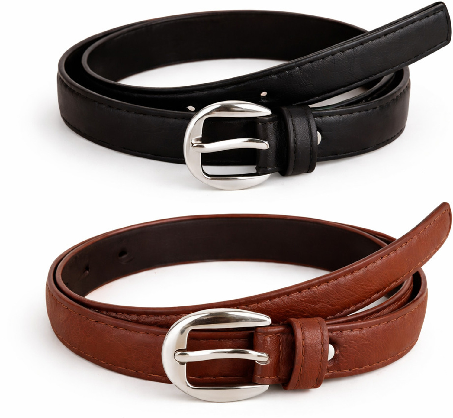Image of Artisan Men & Women Casual, Evening, Formal, Party Black Genuine Leather Belt