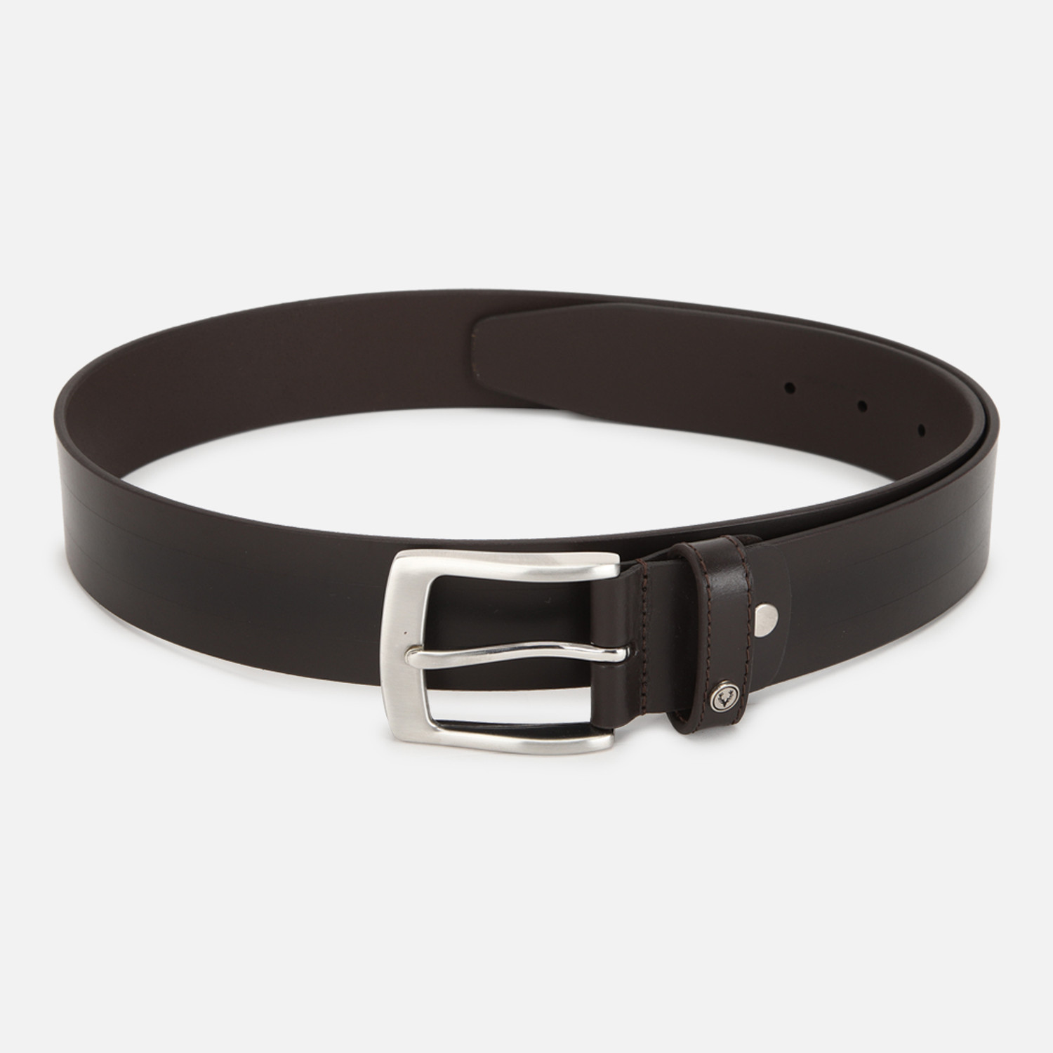 Image of LOUIS STITCH Men Formal Black, Grey Genuine Leather Reversible Belt