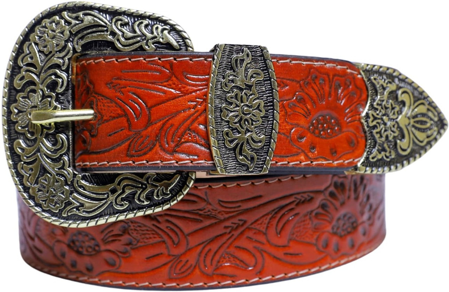 BeltsCreation Red Leather Belt - Image 1