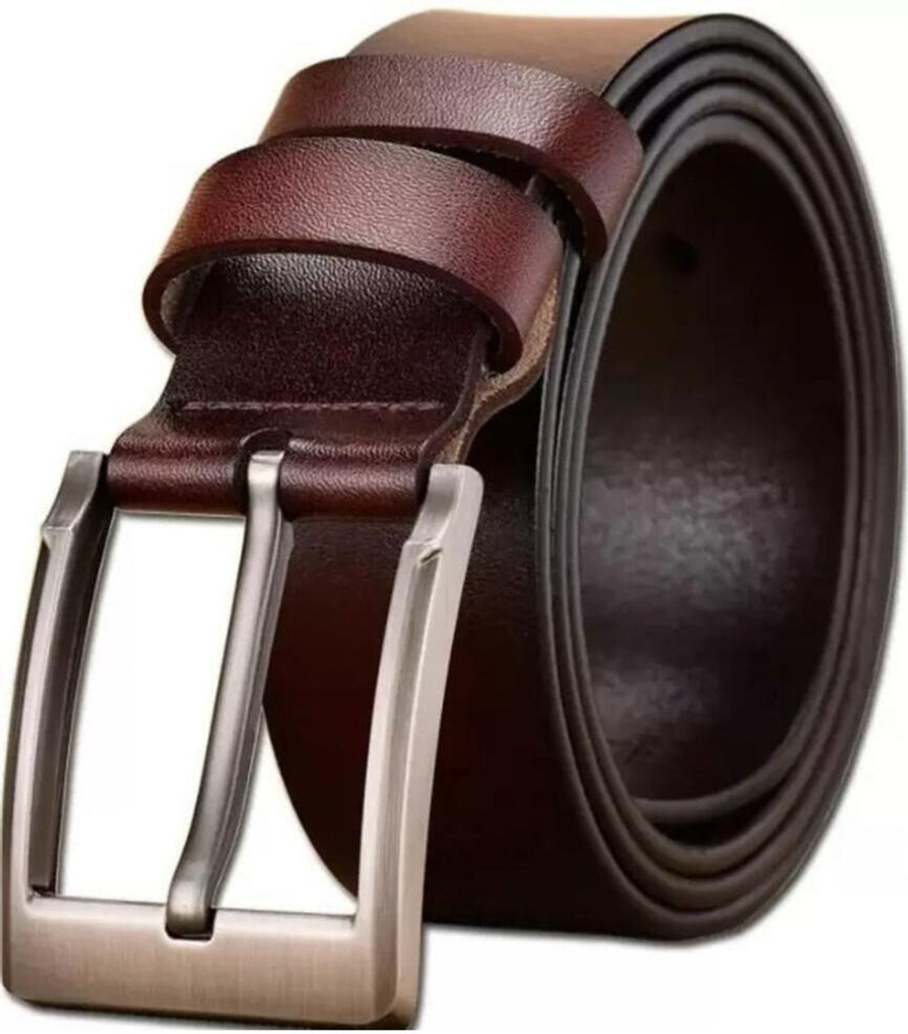 Image of ShopGlobal Men Casual Black, Brown Texas Leatherite Belt