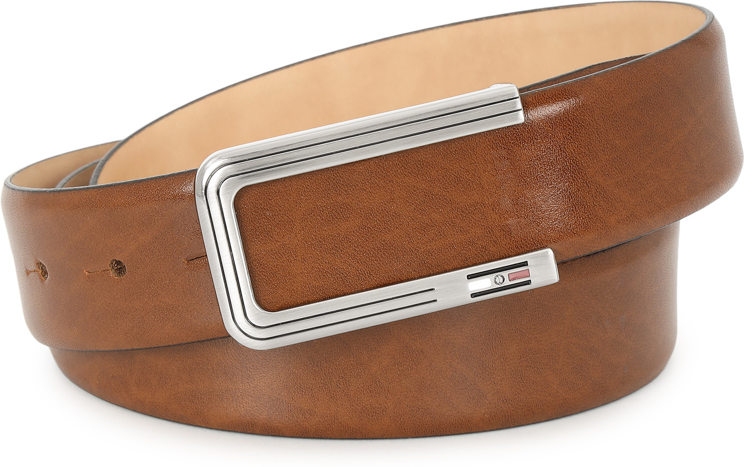 Image of GIL Men Casual, Evening, Party, Formal Tan Genuine Leather Belt