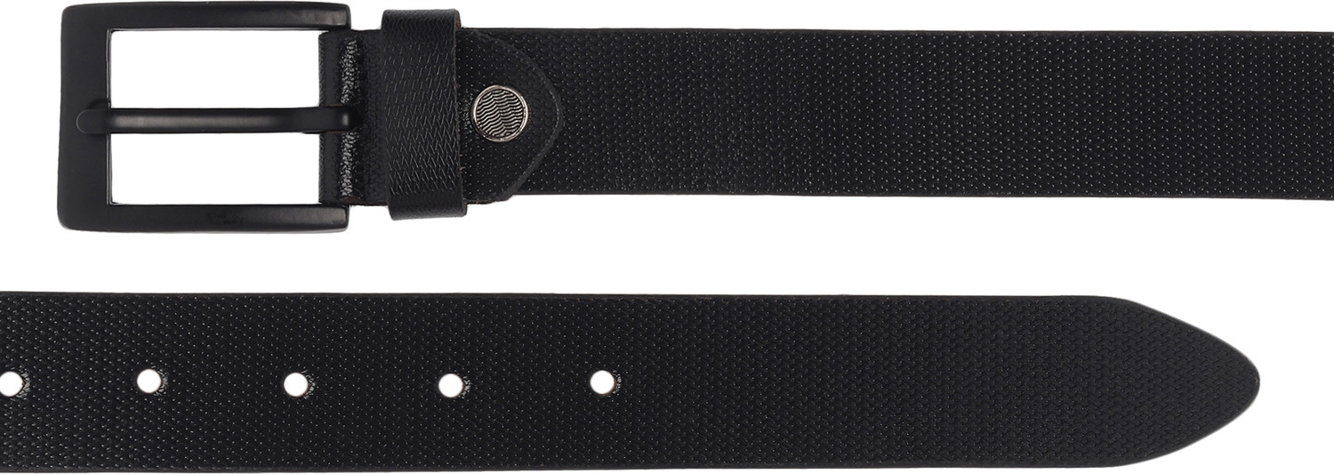 Image of PROVOGUE Men Casual, Evening, Formal, Party Black Genuine Leather Belt
