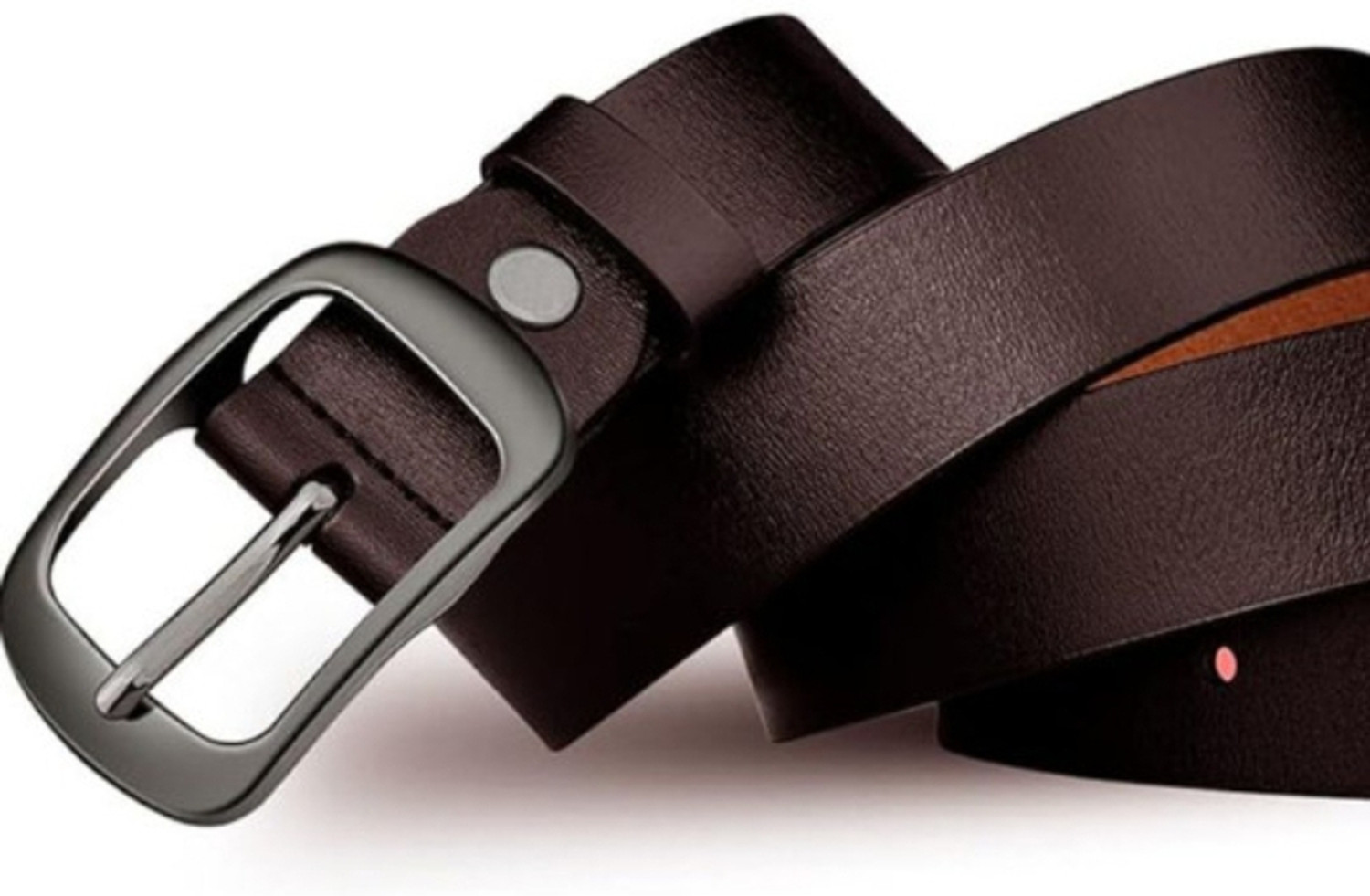Image of Roadster Men Casual, Evening, Formal, Party Brown Genuine Leather Belt
