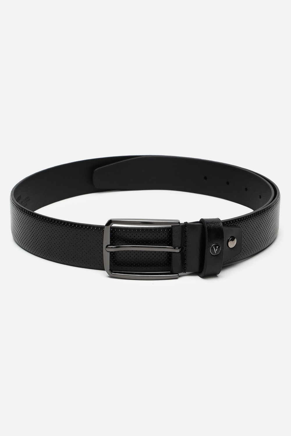 Image of VAN HEUSEN Men Casual Black Genuine Leather Belt