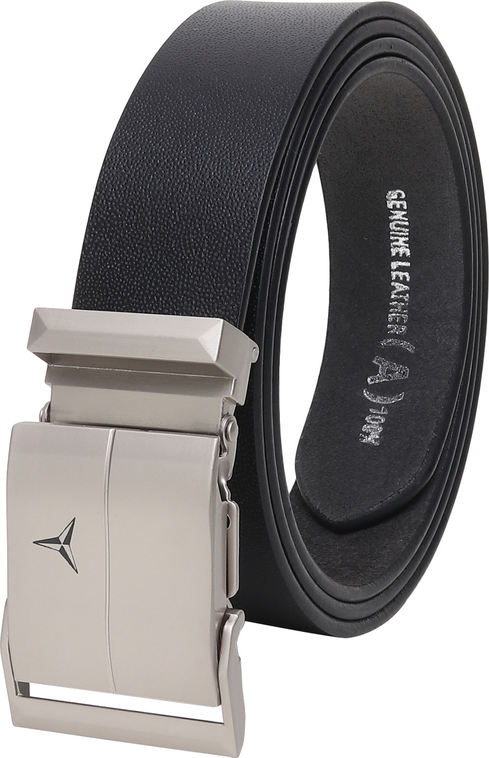 Image of LOOPA Men Formal Black Genuine Leather Belt