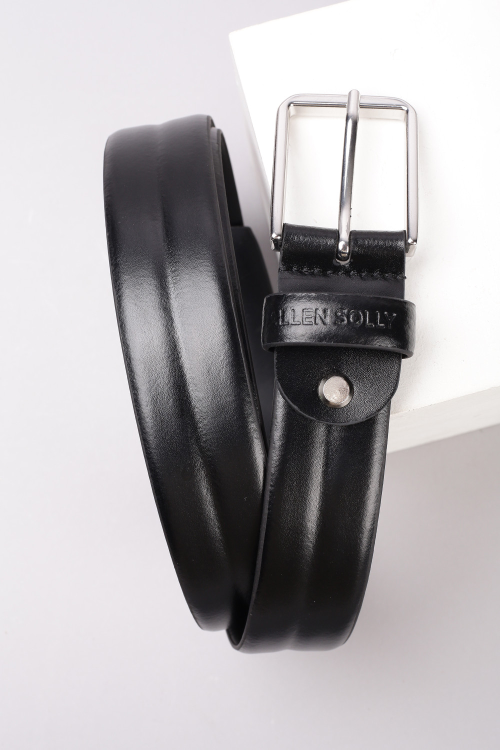 Image of LOUIS STITCH Men Formal Black, Grey Genuine Leather Reversible Belt