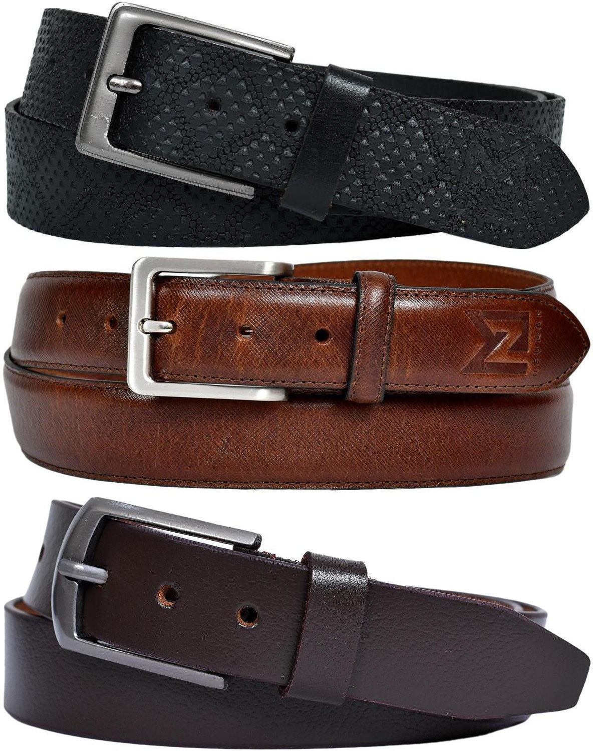 Image of LEVI'S Men Casual Black Genuine Leather Belt