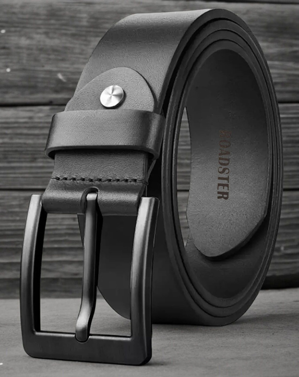 Image of Roadster Men Brown Genuine Leather Belt