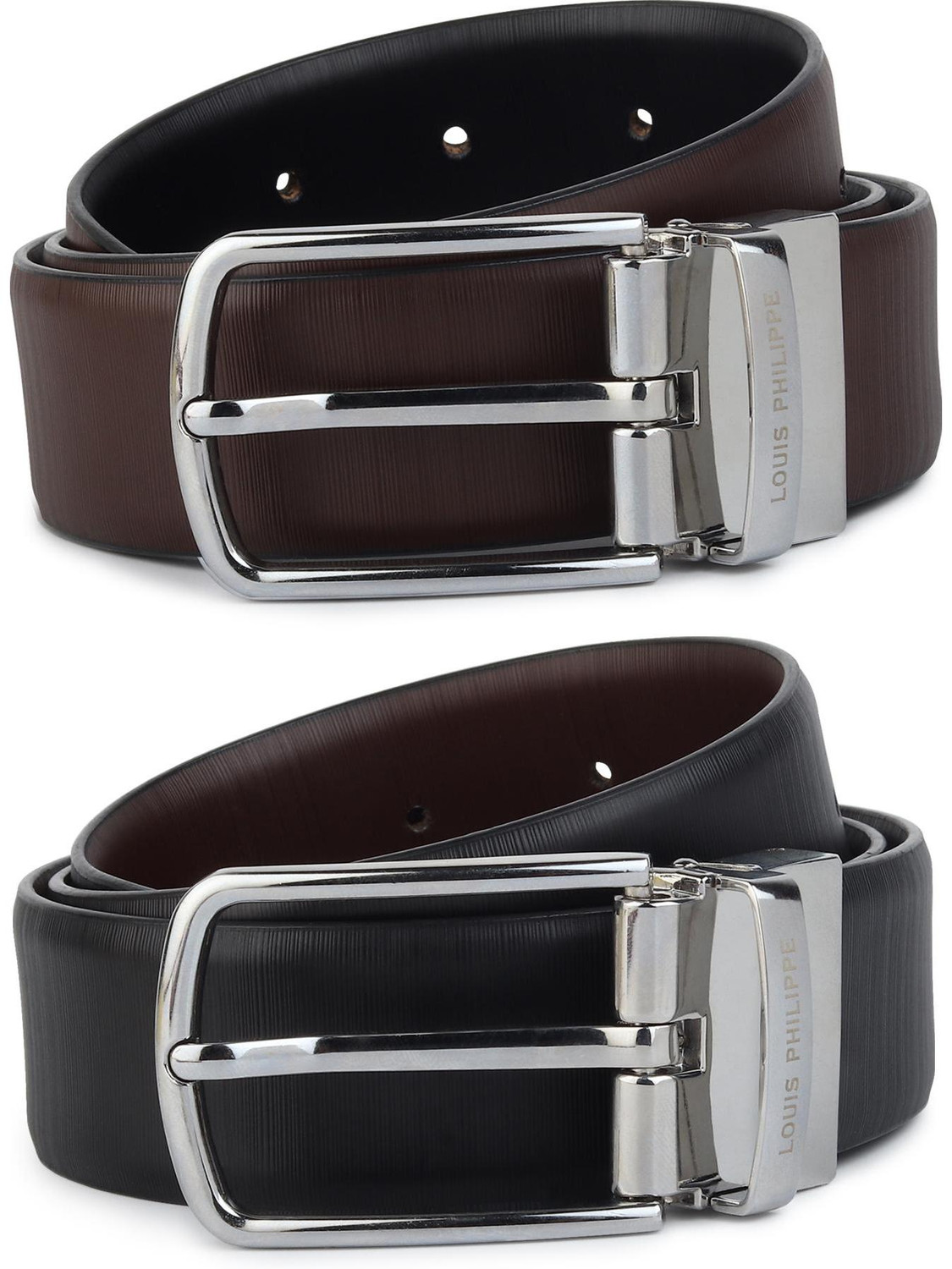 Image of TOMMY HILFIGER Men Casual Multicolor Genuine Leather Reversible Belt