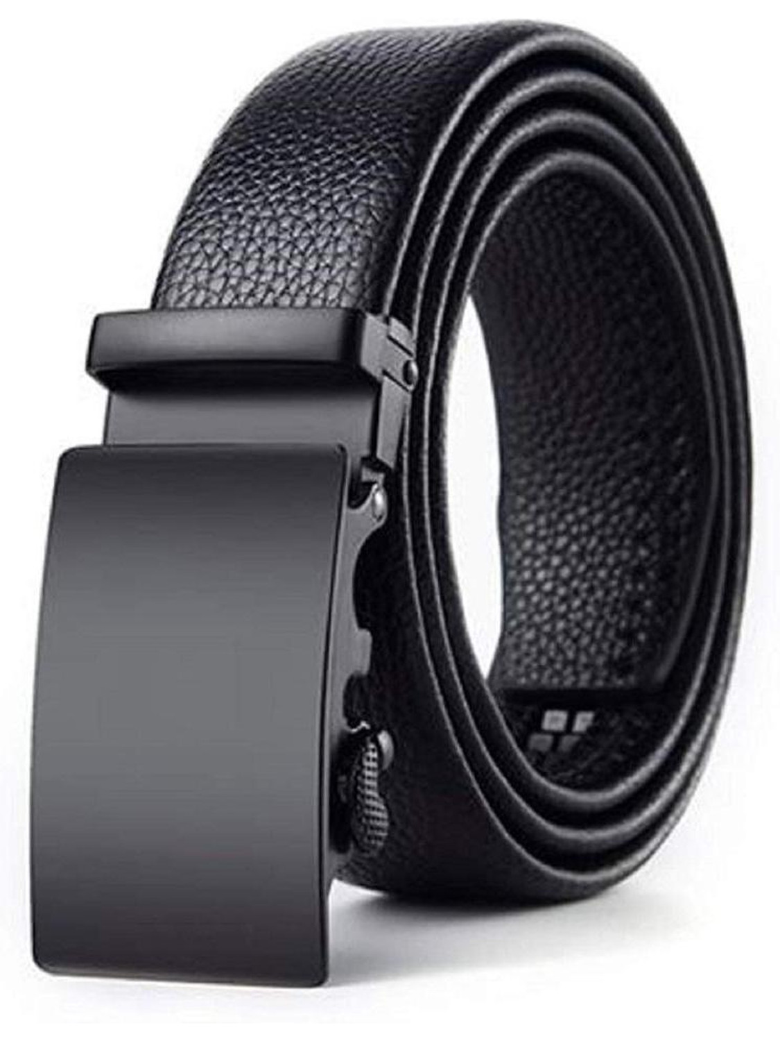 Image of LOOPA Men Formal Black Genuine Leather Belt