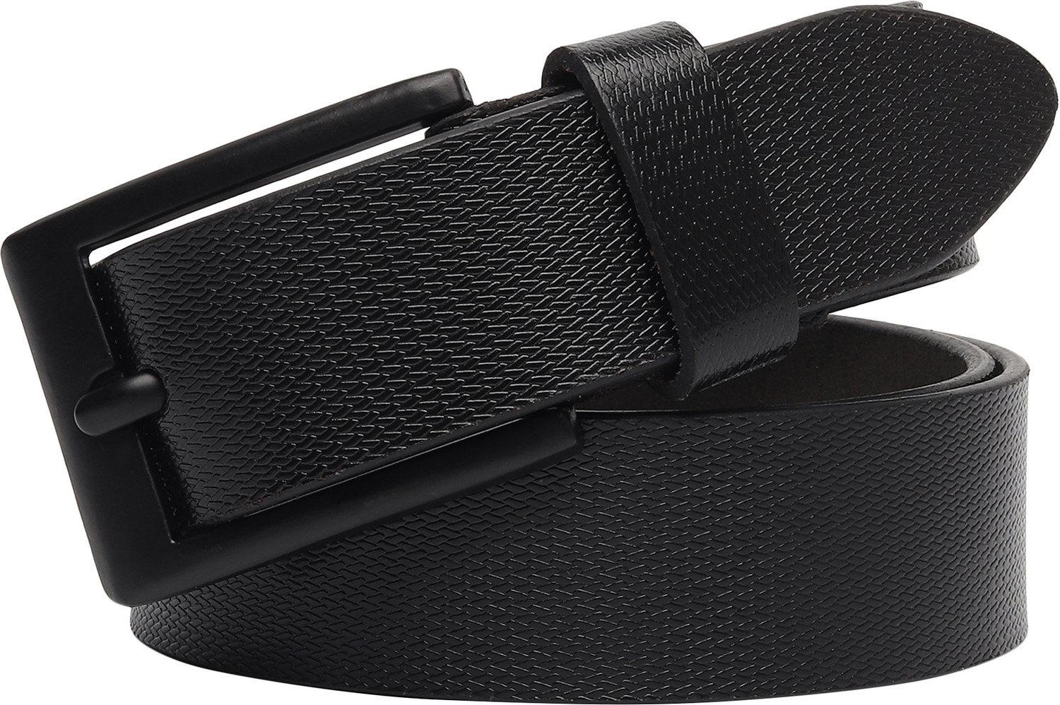 Image of PROVOGUE Men Casual, Evening, Formal, Party Black Genuine Leather Belt