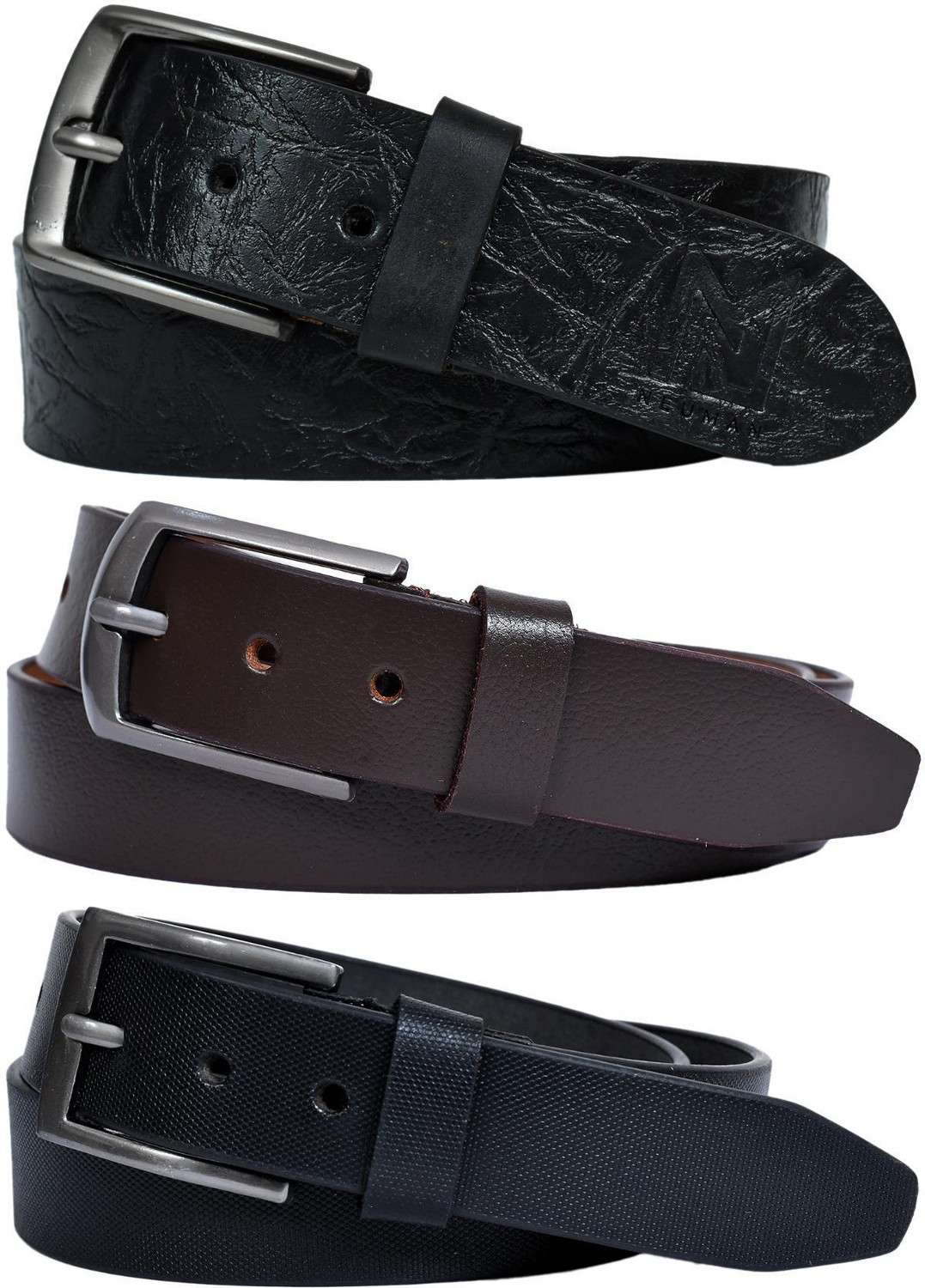 Image of LEVI'S Men Casual Black Genuine Leather Belt