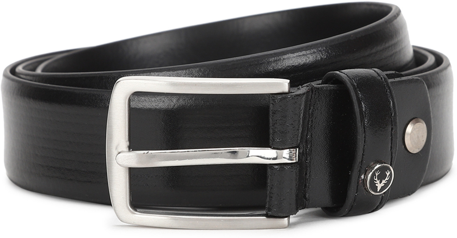 Image of LOUIS STITCH Men Formal Black, Grey Genuine Leather Reversible Belt