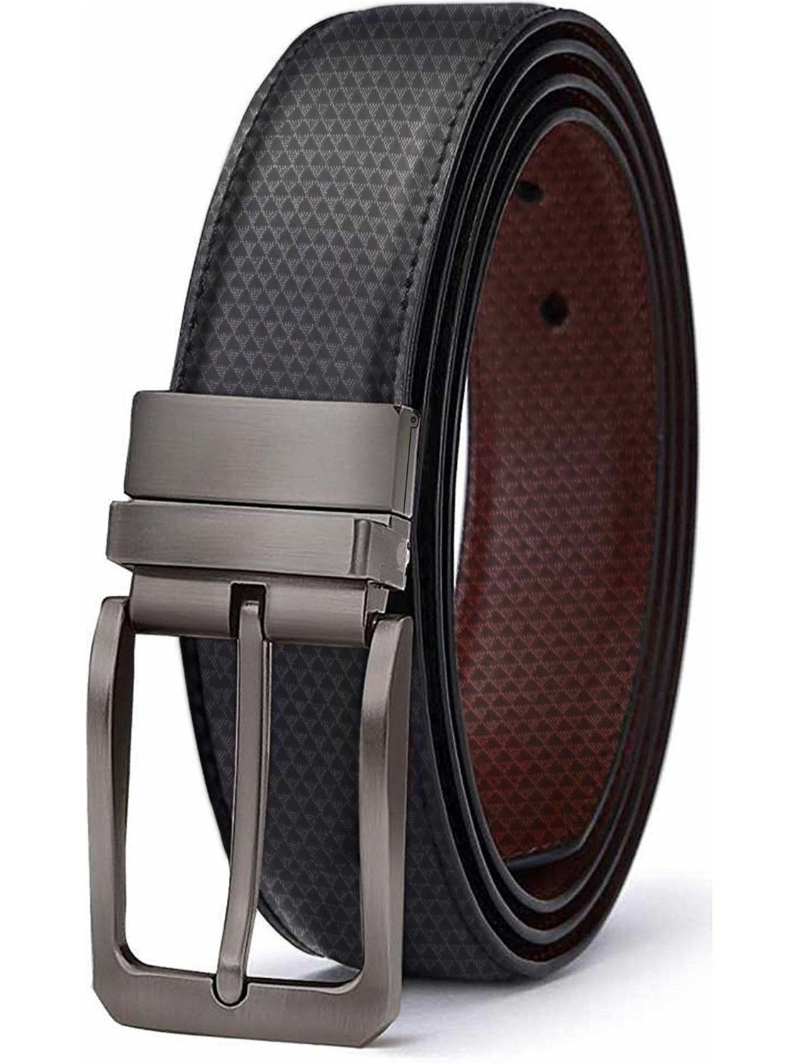 Image of LOOPA Men Formal Black Genuine Leather Belt