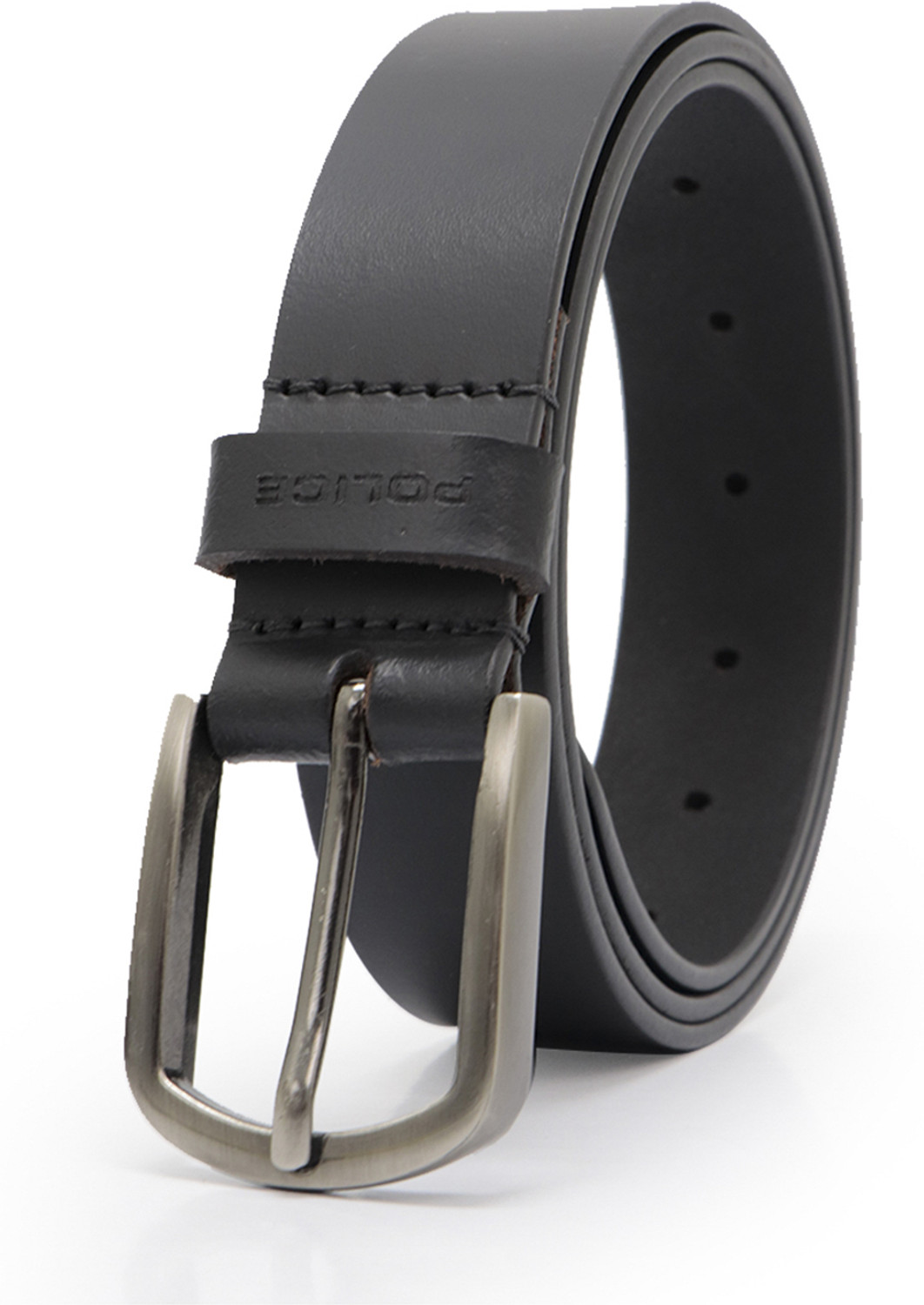 Image of Police Men Casual Black Genuine Leather Reversible Belt
