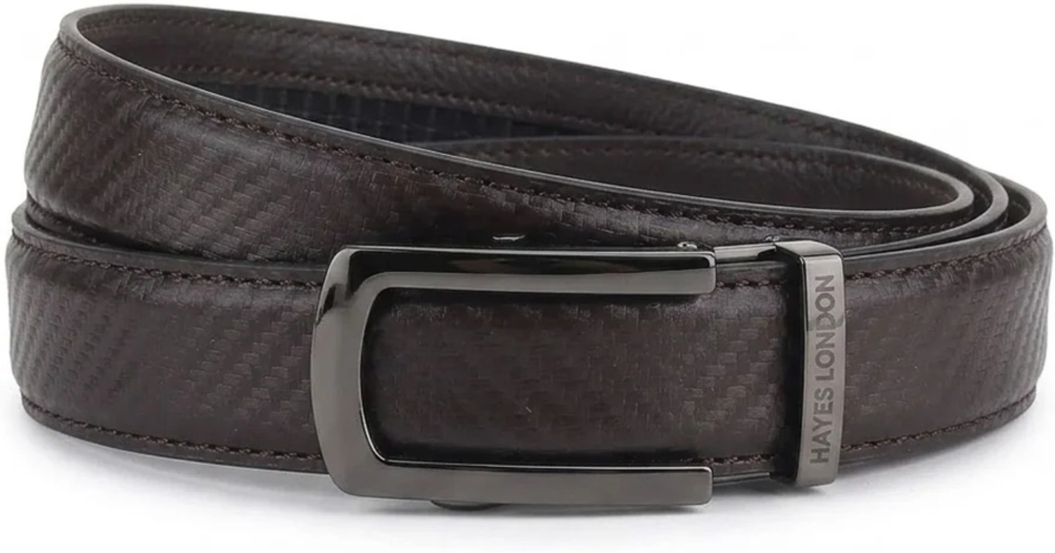 Image of Hayes London Men Casual, Formal, Party Black, Brown Genuine Leather Reversible Belt