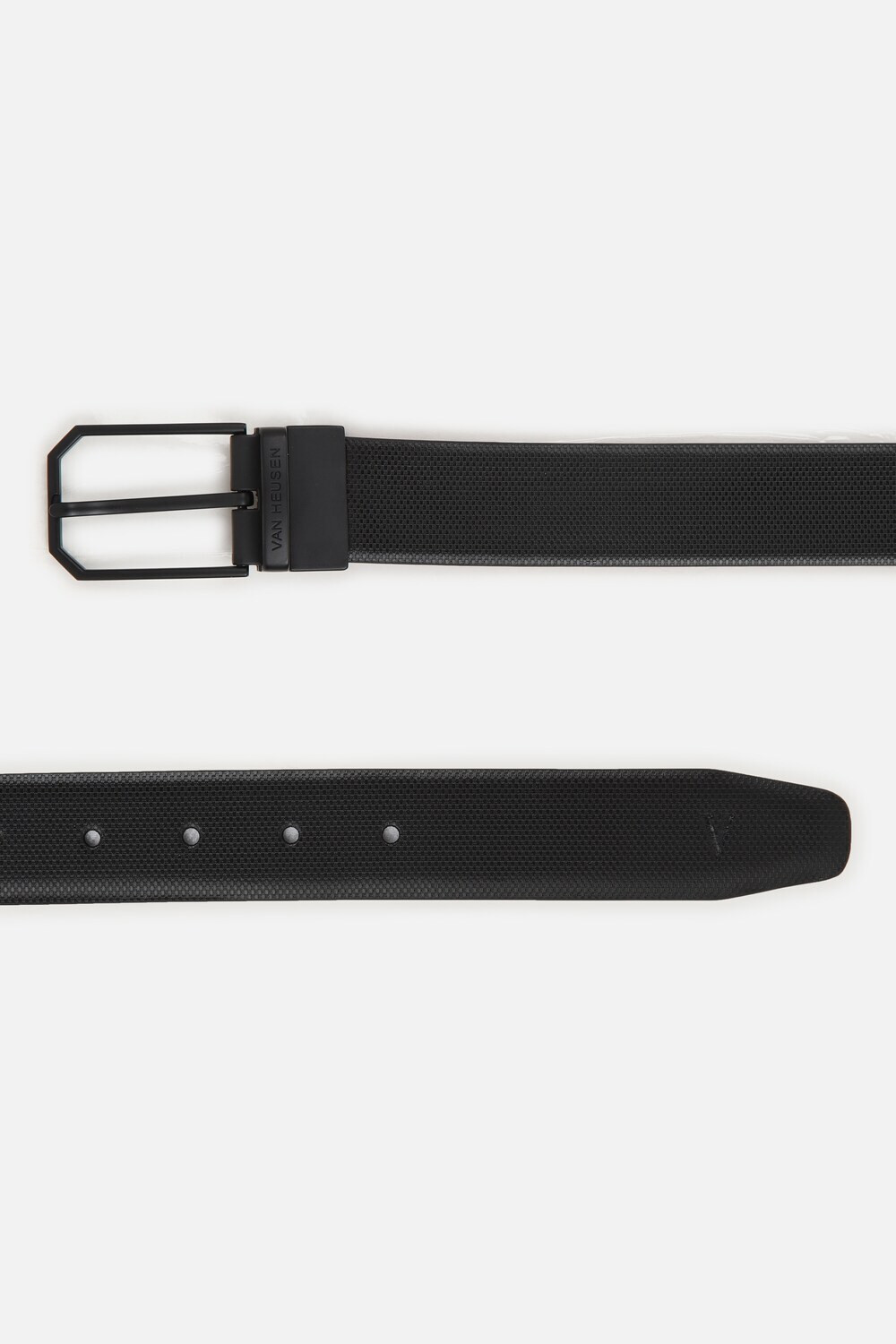 Image of VAN HEUSEN Men Casual Black Genuine Leather Belt