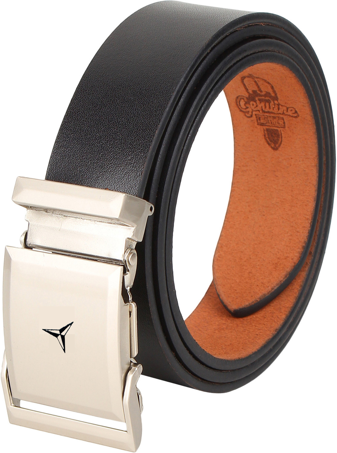 Image of GIL Men Casual, Evening, Party, Formal Tan Genuine Leather Belt