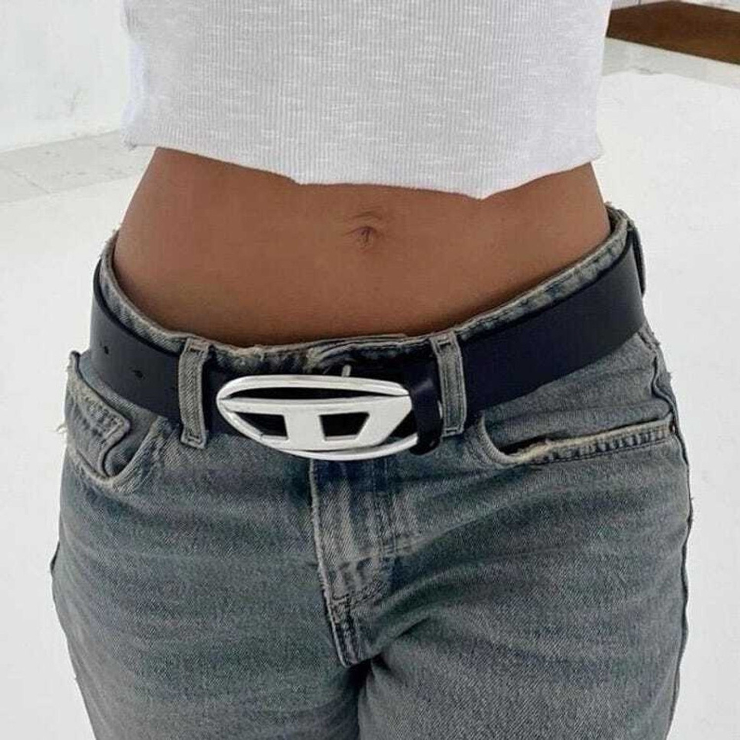 Image of xelcis Men & Women Casual, Party, Formal, Evening Black Genuine Leather Belt