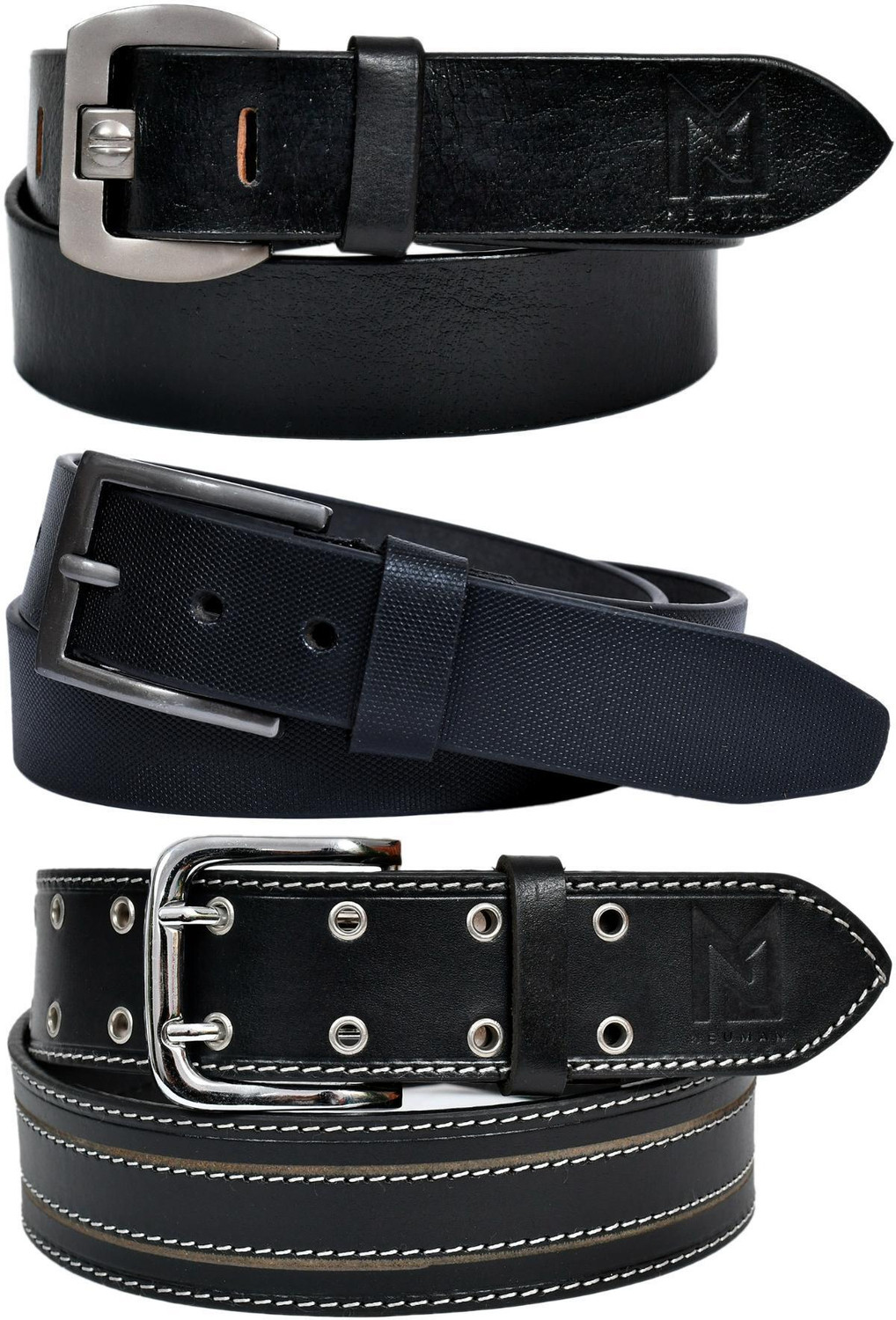 Image of LEVI'S Men Casual Black Genuine Leather Belt
