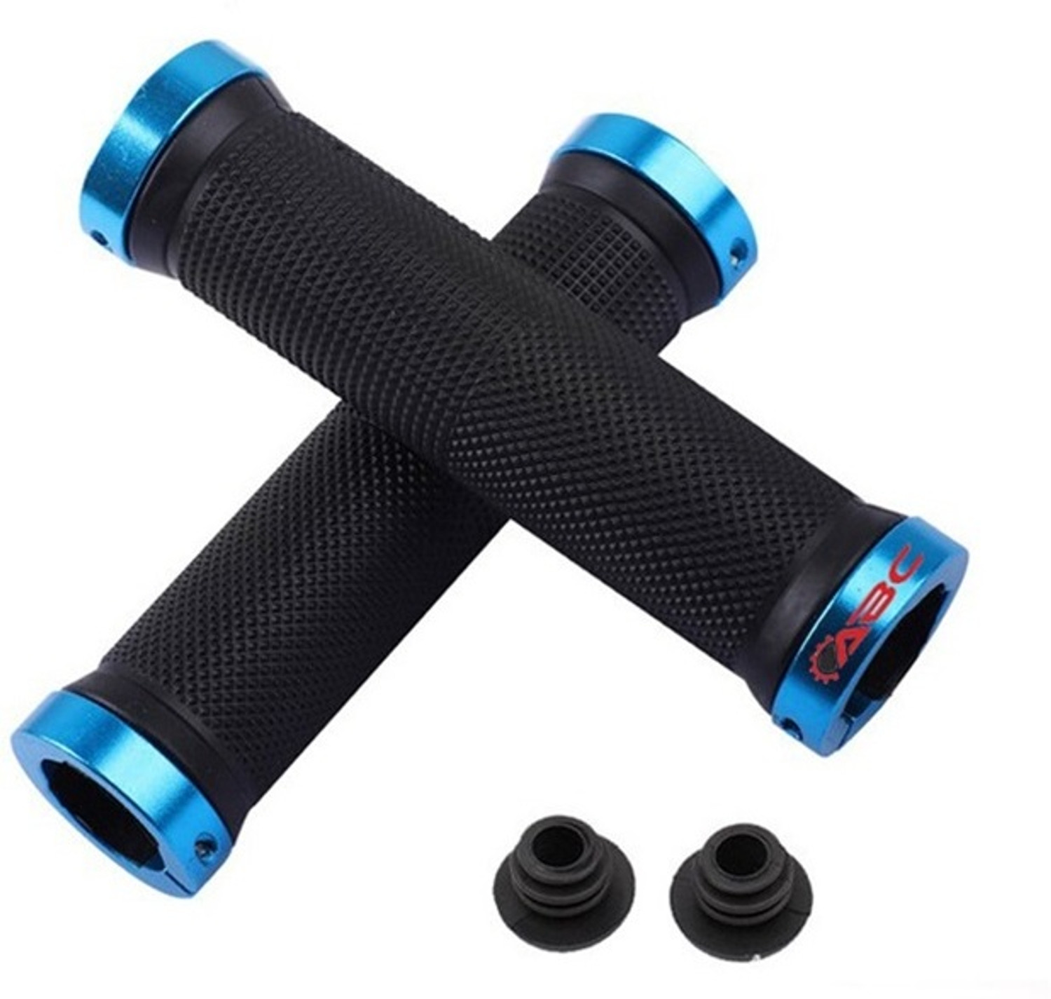 BYKING Premium Cycling Lock-on Anti-slip Bicycle Handle Grips, Blue - Image 4