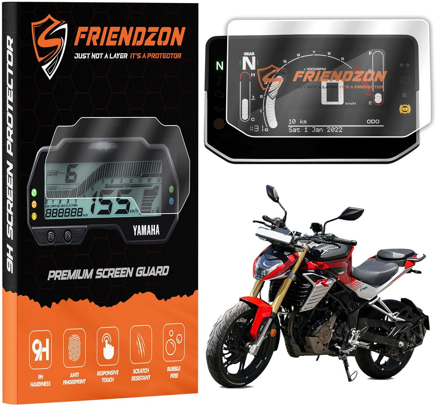 Image of ENEMYT QX20 Design Good Side Guard Saree Guard foot rest For Hero Xtreme 125R Bike Saree Guard (Hero)