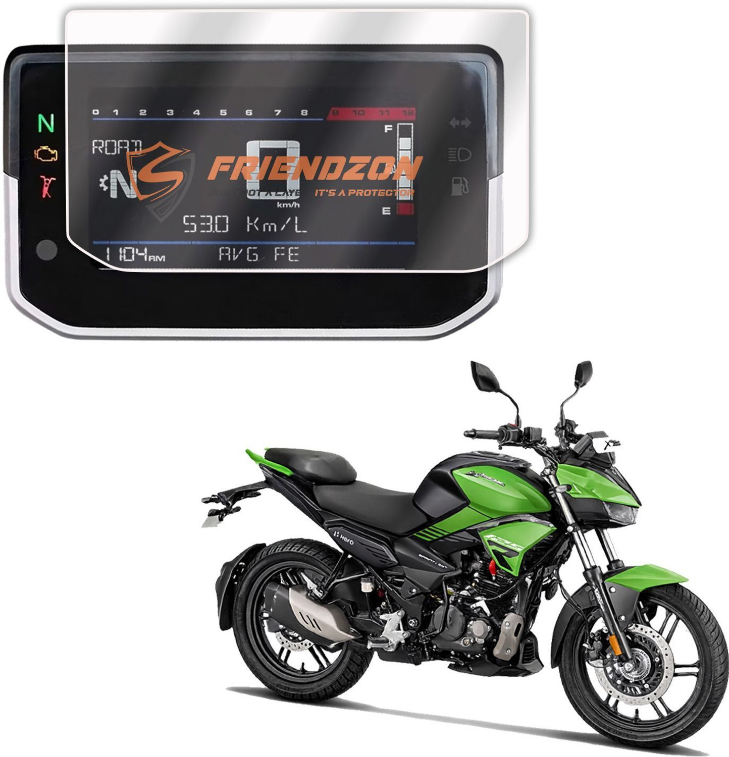 Image of ENEMYT QX20 Design Good Side Guard Saree Guard foot rest For Hero Xtreme 125R Bike Saree Guard (Hero)
