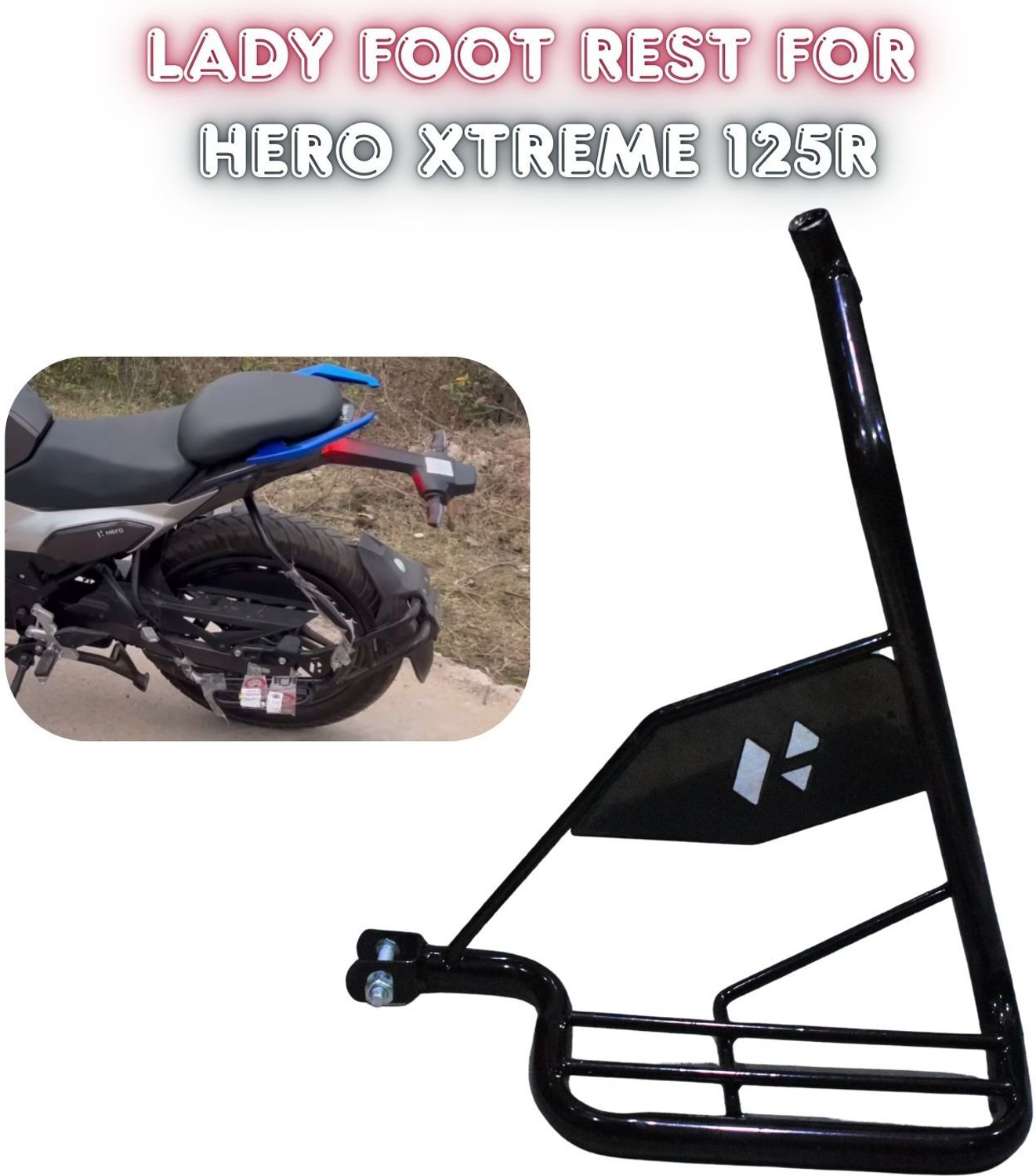 Image of ENEMYT QX20 Design Good Side Guard Saree Guard foot rest For Hero Xtreme 125R Bike Saree Guard (Hero)
