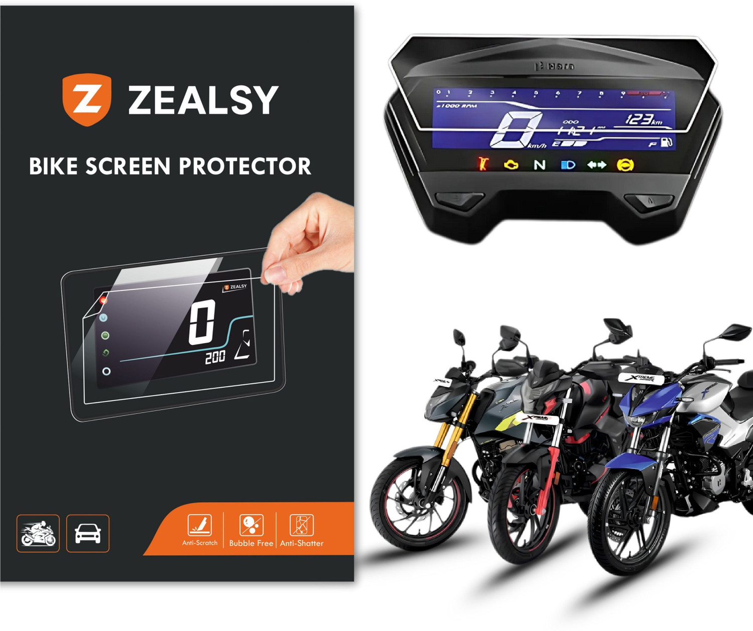 Image of ENEMYT QX20 Design Good Side Guard Saree Guard foot rest For Hero Xtreme 125R Bike Saree Guard (Hero)
