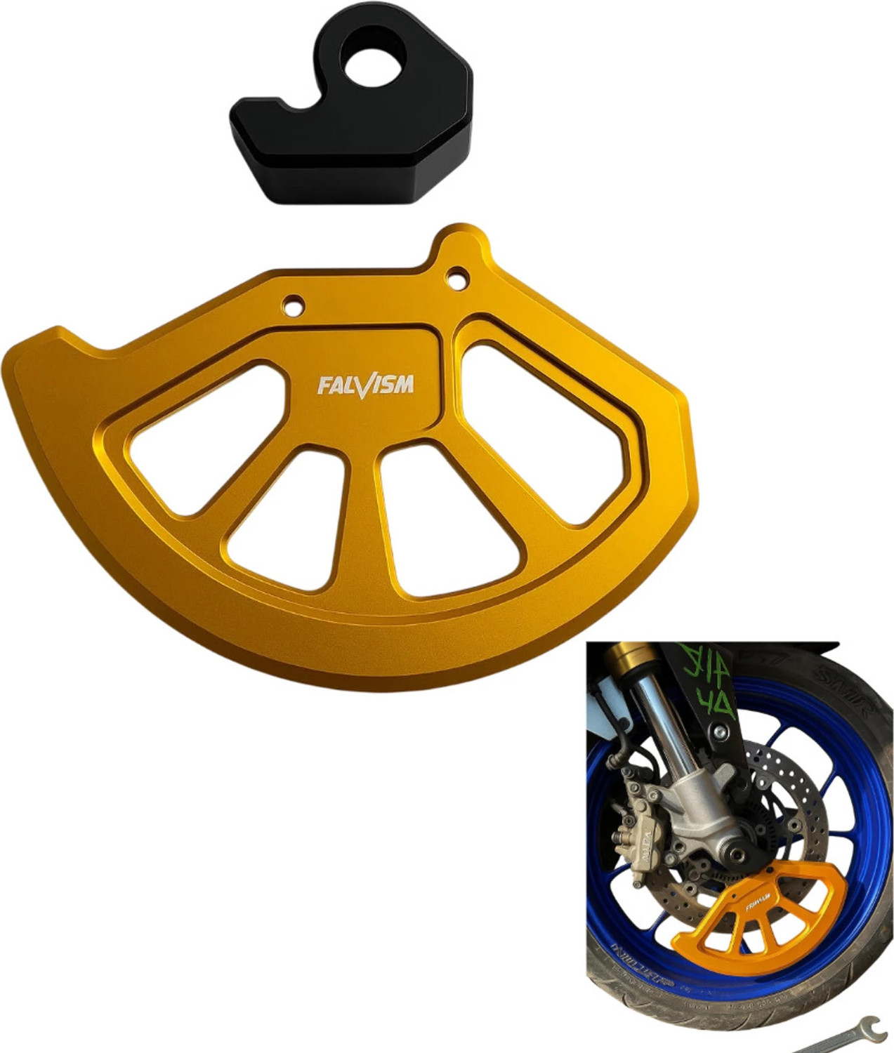 Image of VDBULLET Shocker Protector Front Fender Slider Crash Protectors Bike Crash Guard (Universal For Bike)