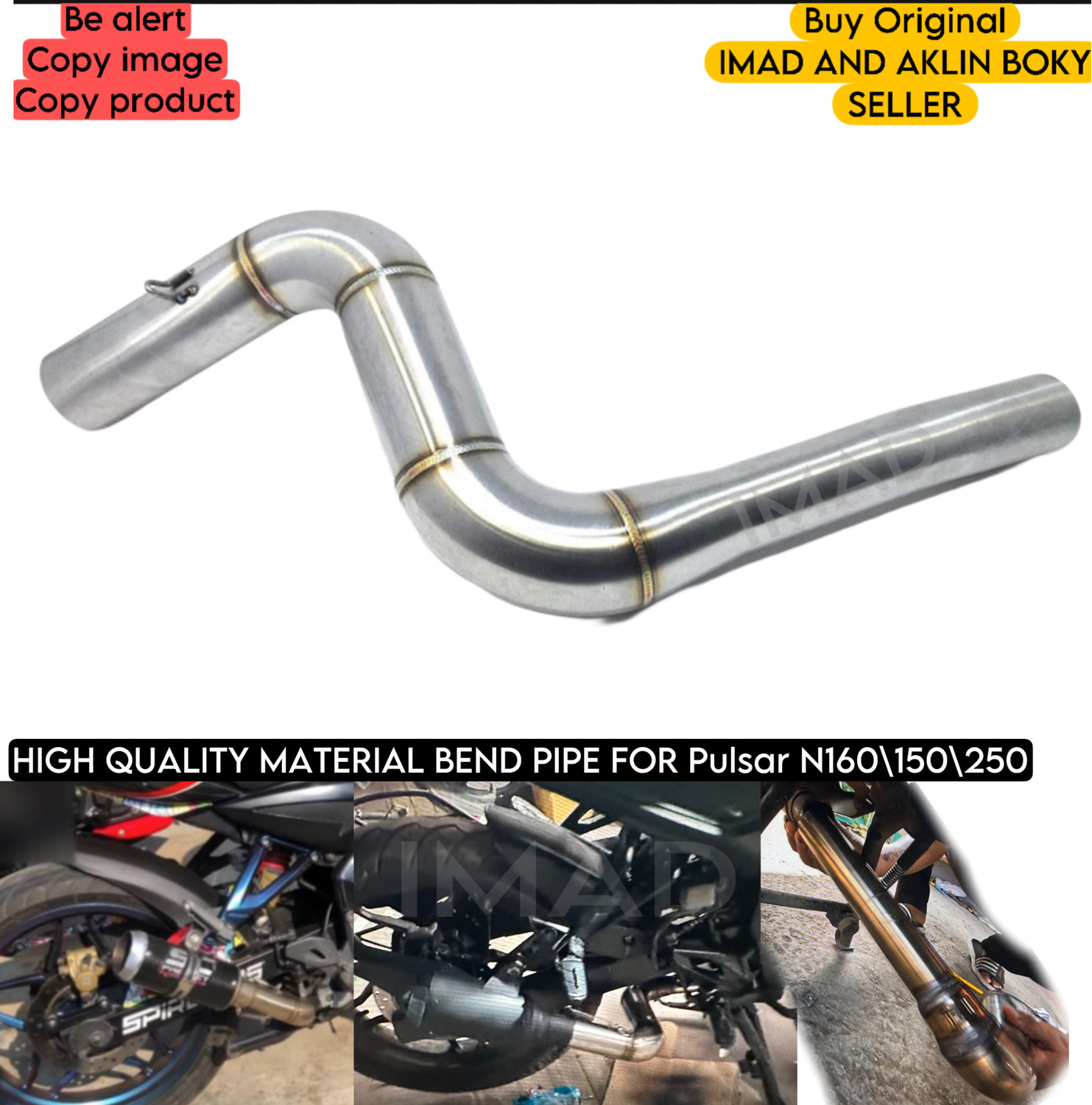 Image of KILLERRYDER Series NA Pulsar Slip-on Exhaust System (Stainless Steel)