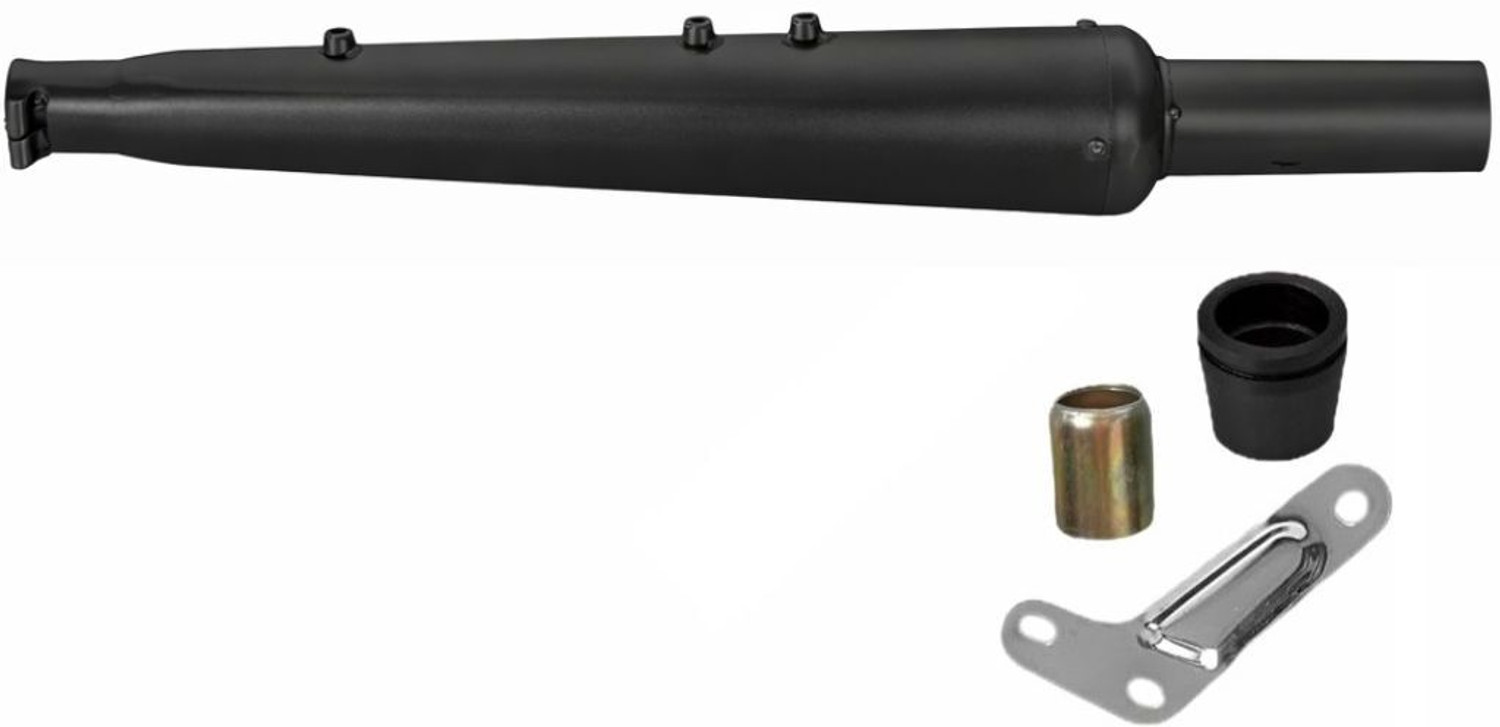 Image of EAZ Original Gold Star Silencer for Royal Enfield Royal Enfield Classic 350 Slip-on Exhaust System (Stainless Steel)