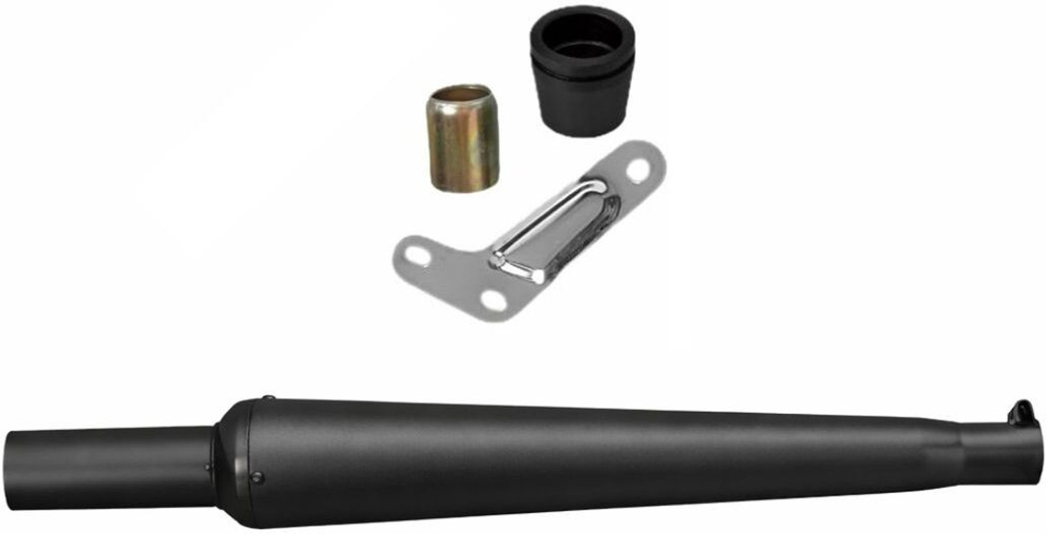 Image of EAZ Original Gold Star Silencer for Royal Enfield Royal Enfield Classic 350 Slip-on Exhaust System (Stainless Steel)