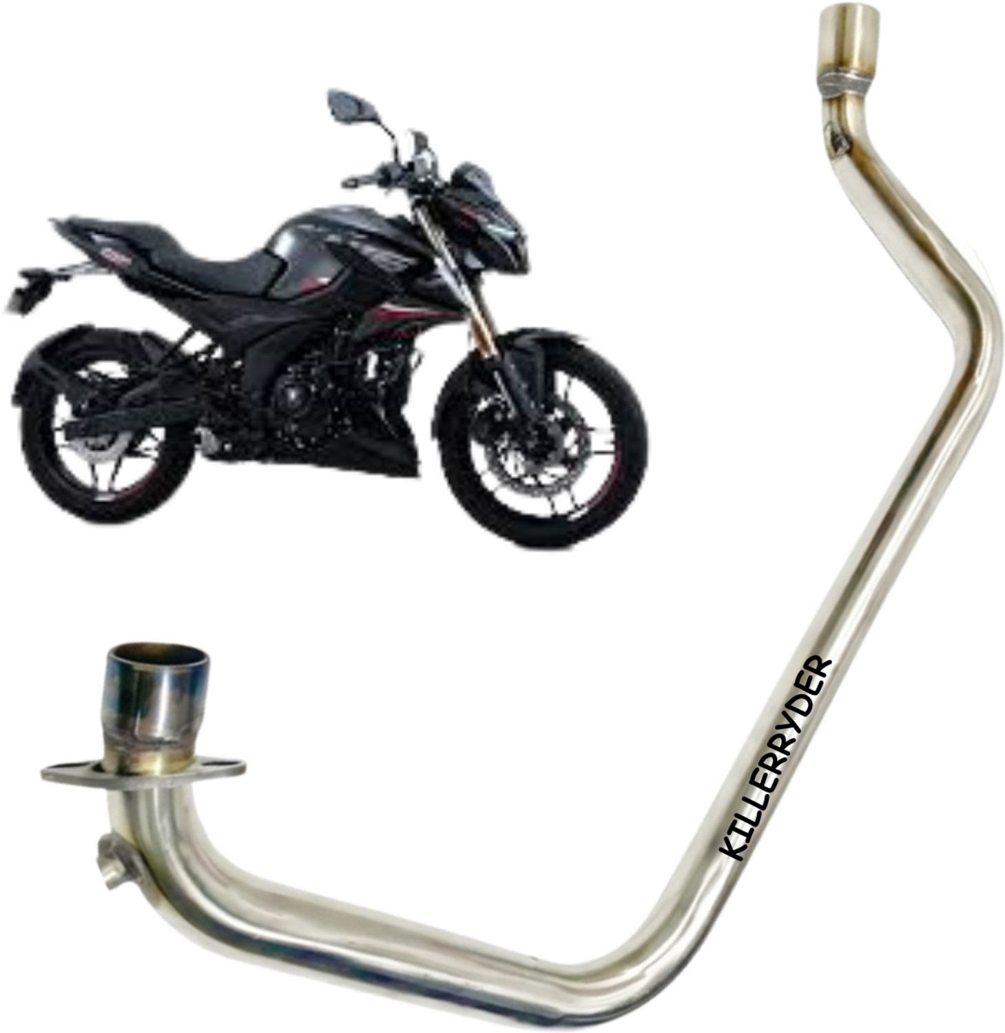 Image of KILLERRYDER Series NA Pulsar Slip-on Exhaust System (Stainless Steel)