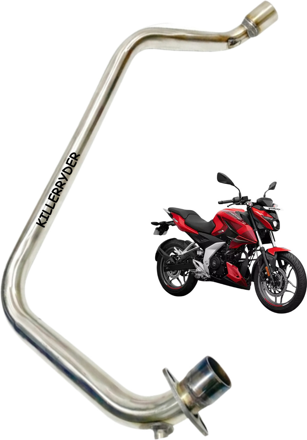 Image of KILLERRYDER Series NA Pulsar Slip-on Exhaust System (Stainless Steel)