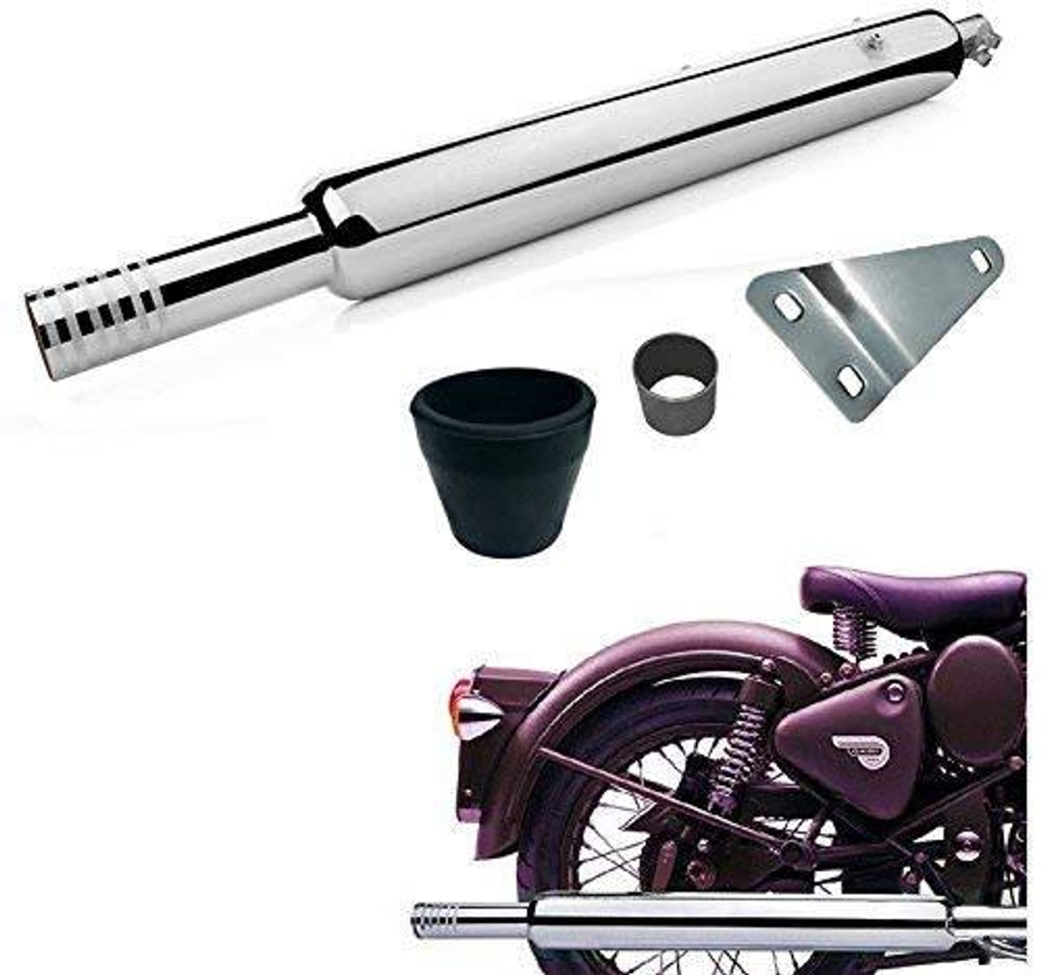 Image of KILLERRYDER Series NA Pulsar Slip-on Exhaust System (Stainless Steel)