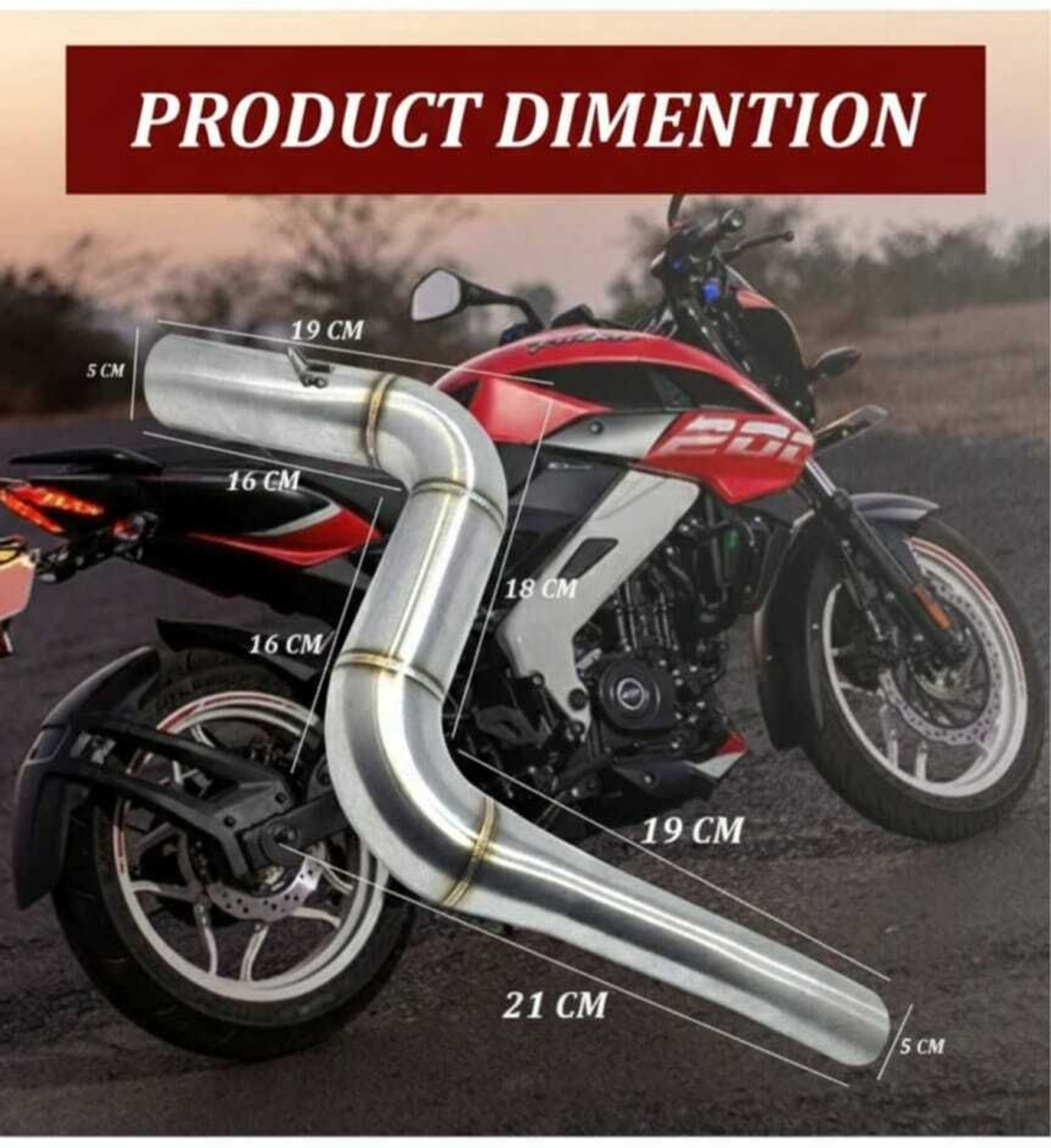 Image of KILLERRYDER Series NA Pulsar Slip-on Exhaust System (Stainless Steel)