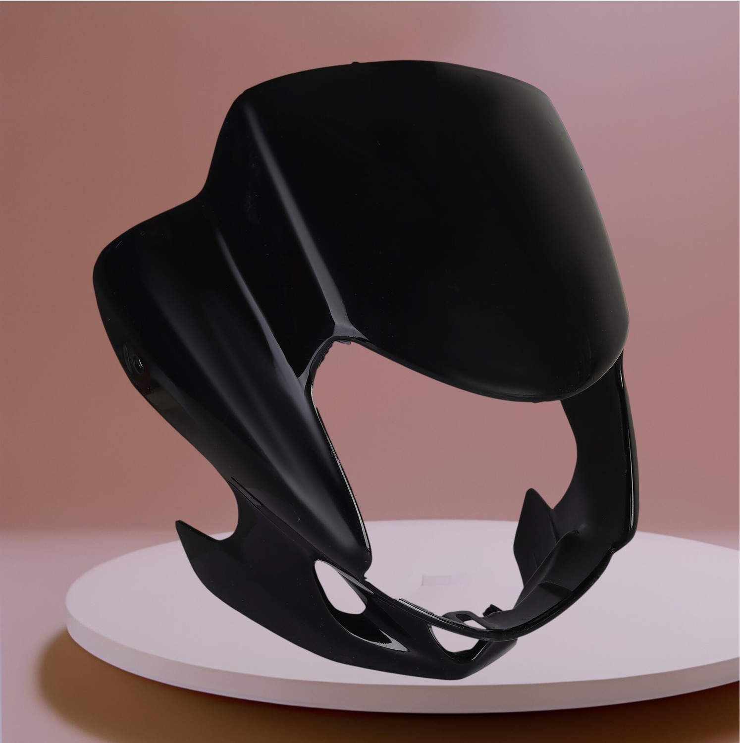 jeetucreation HFV-BLACK-2026 Bike Headlight Visor Black - Image 1