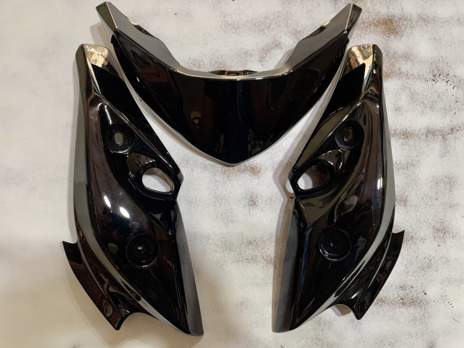 Image of PROWOXI MT15 Clear Clamp Windscreen Visor for MT15 Bikes Pack of 1 Bike Headlight Visor Bike Headlight Visor