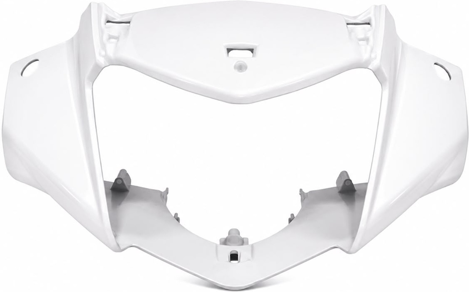 Image of PROWOXI MT15 Clear Clamp Windscreen Visor for MT15 Bikes Pack of 1 Bike Headlight Visor Bike Headlight Visor