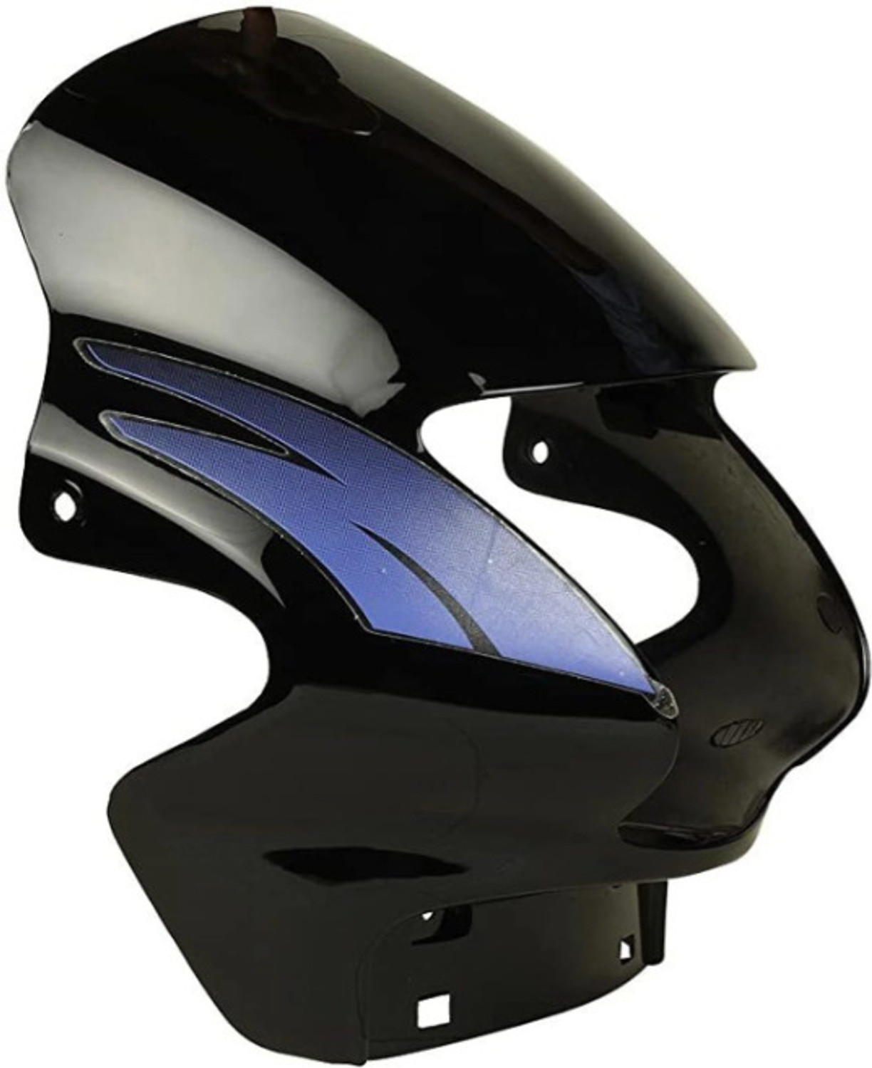 Image of PROWOXI MT15 Clear Clamp Windscreen Visor for MT15 Bikes Pack of 1 Bike Headlight Visor Bike Headlight Visor